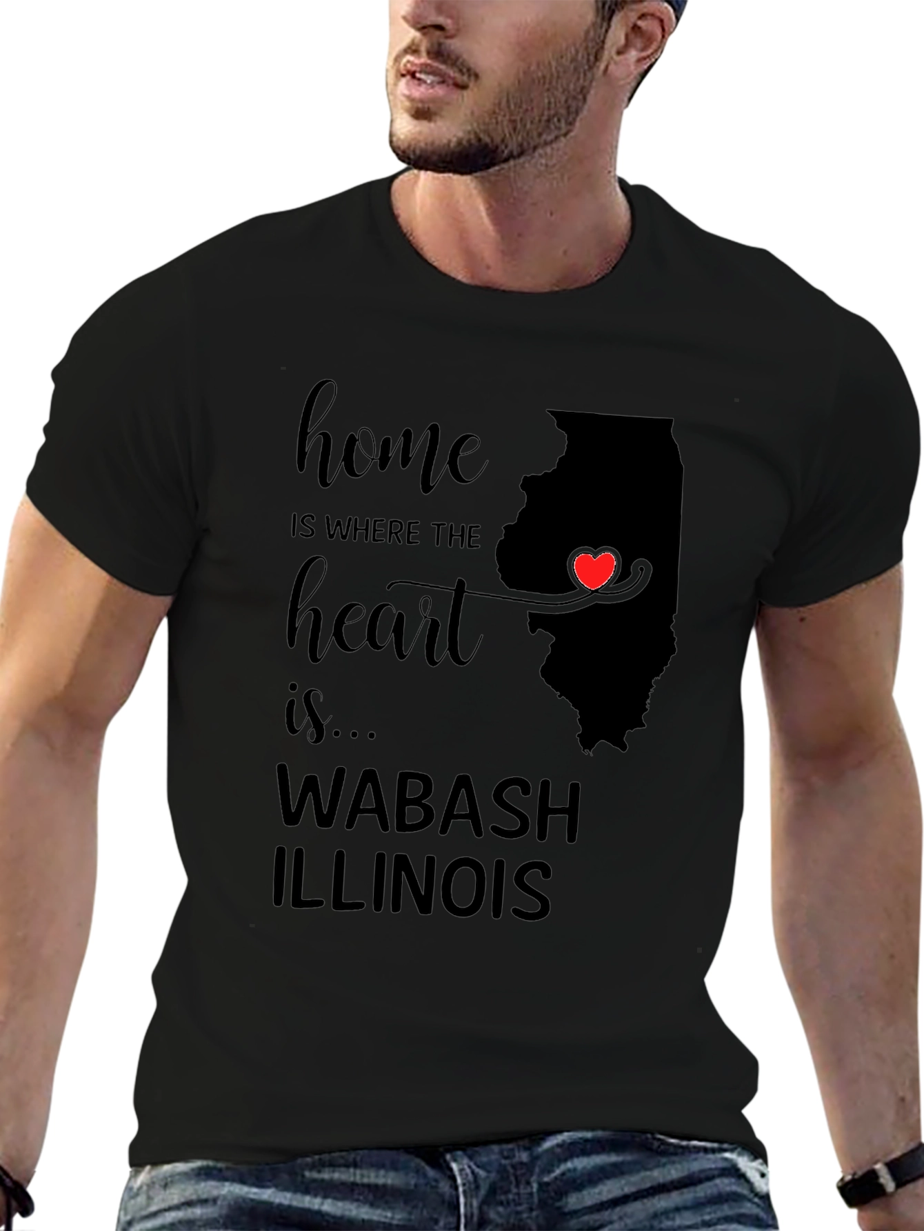 Home is Where the Heart is Illinois T-Shirt