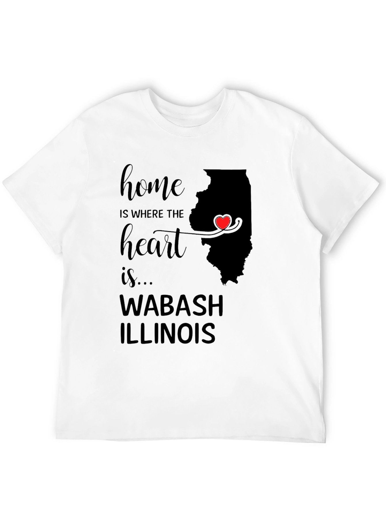 Home is Where the Heart is Illinois T-Shirt