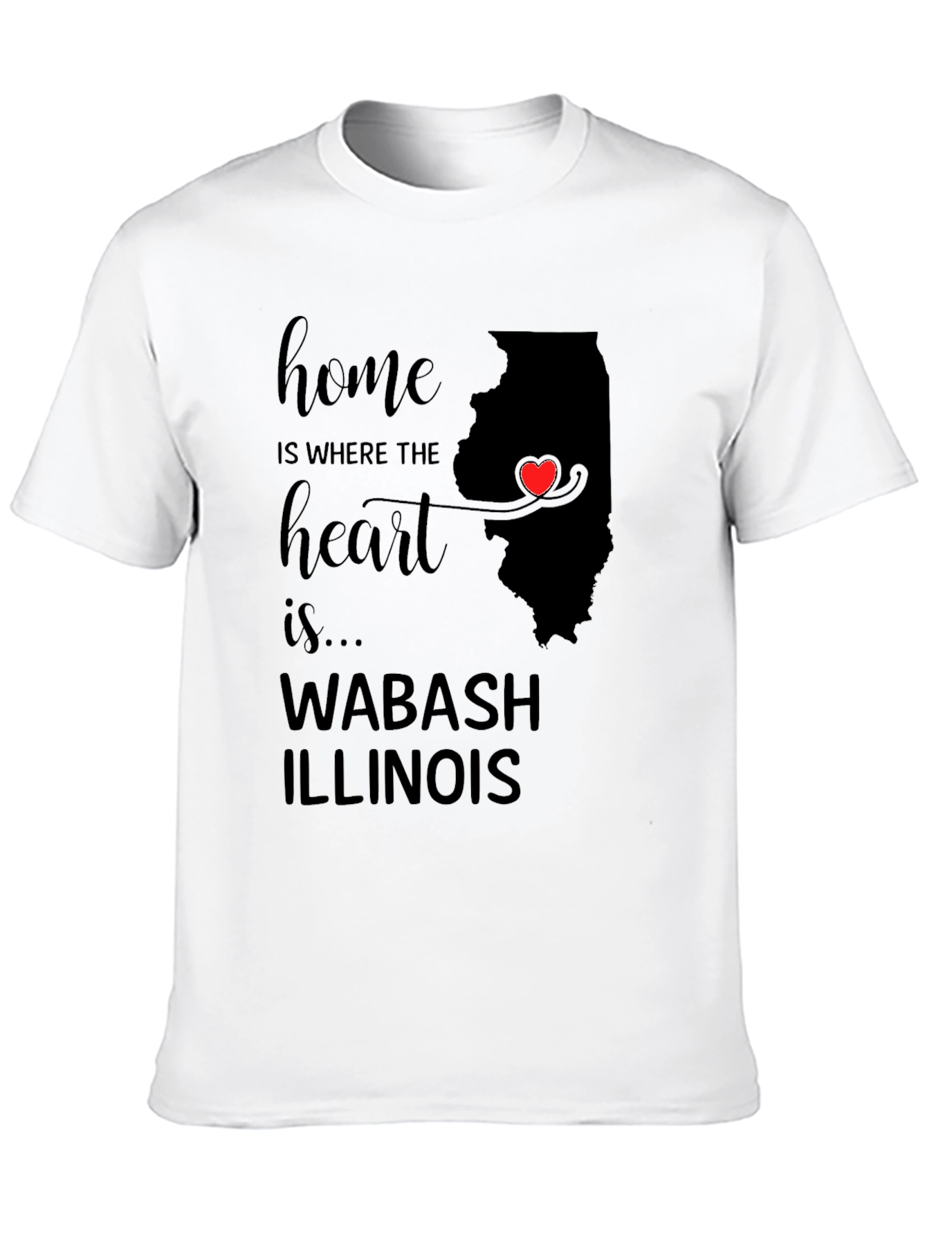 Home is Where the Heart is Illinois T-Shirt