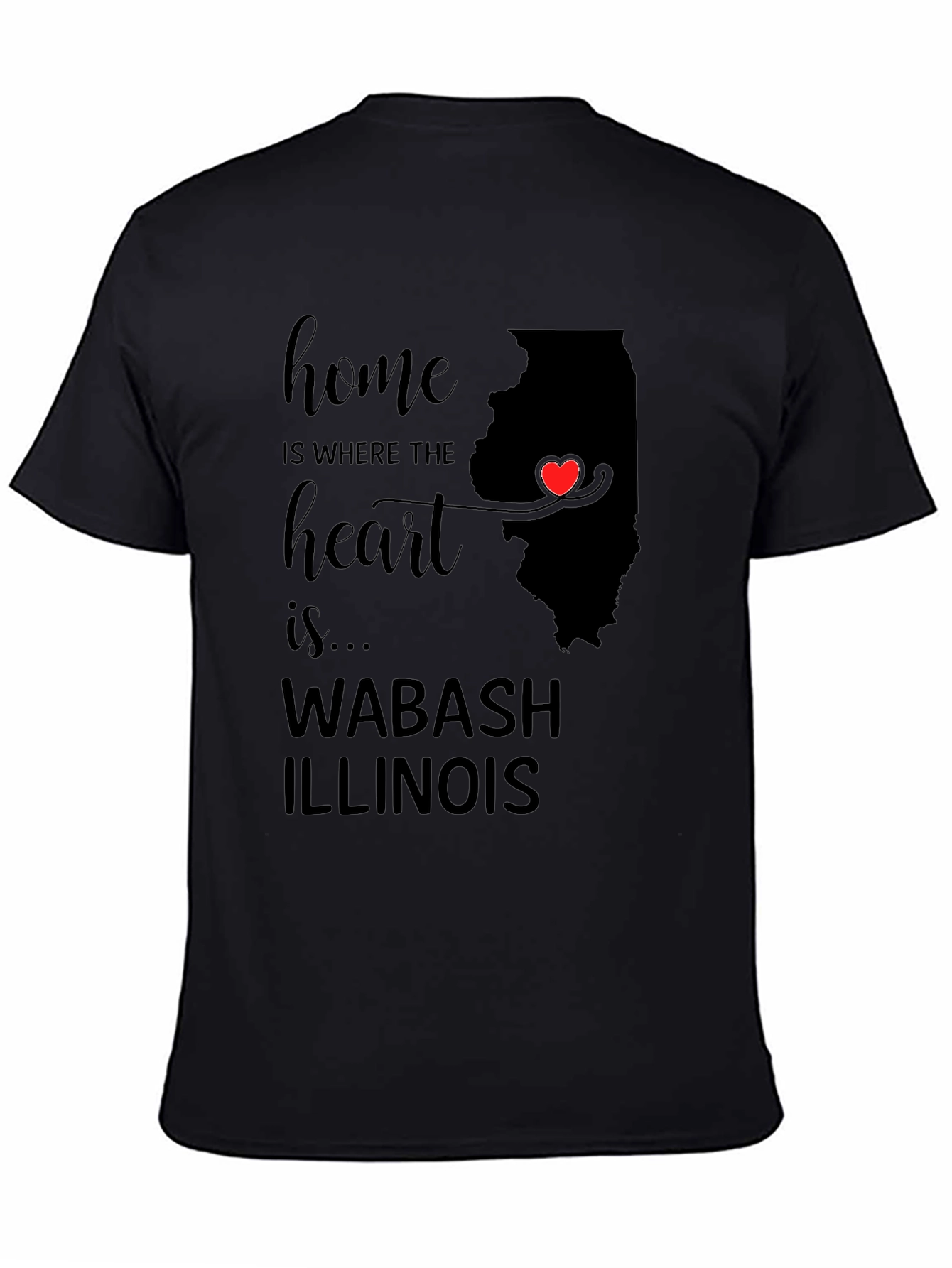 Home is Where the Heart is Illinois T-Shirt
