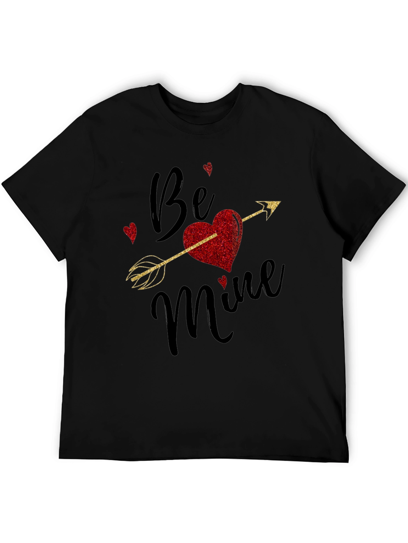 Be Mine Valentines Day T-Shirt Love Arrow Heart Tee