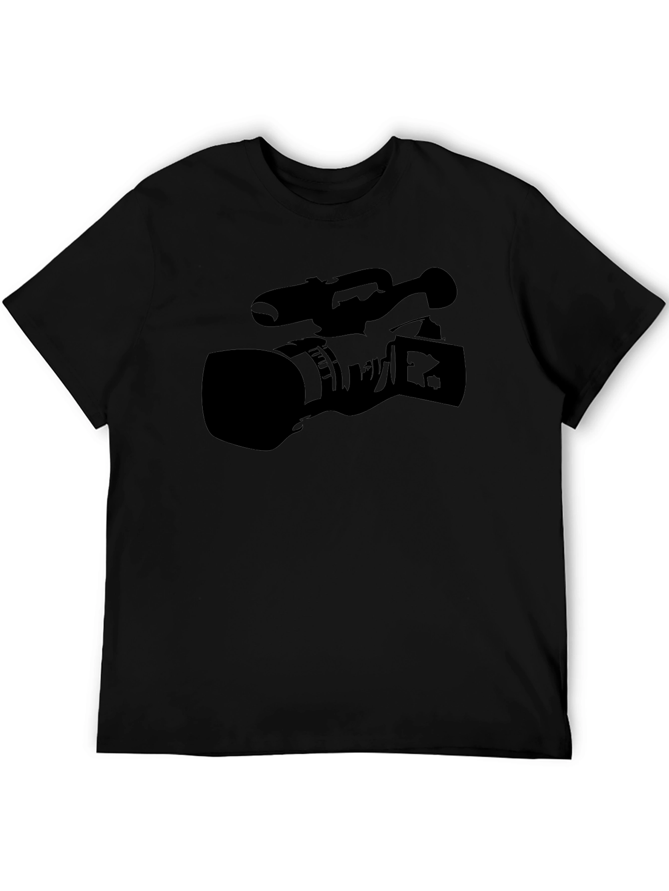 Camera Graphic Black T-Shirt - Videographer Apparel