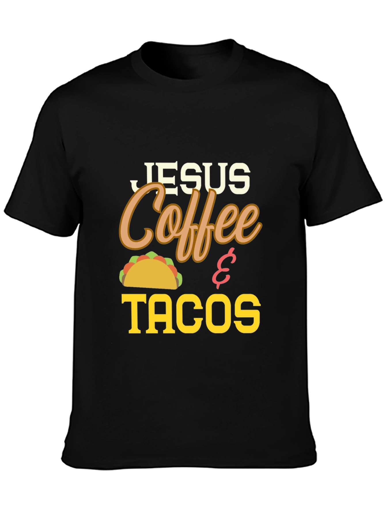 Jesus Coffee and Tacos Graphic Tee