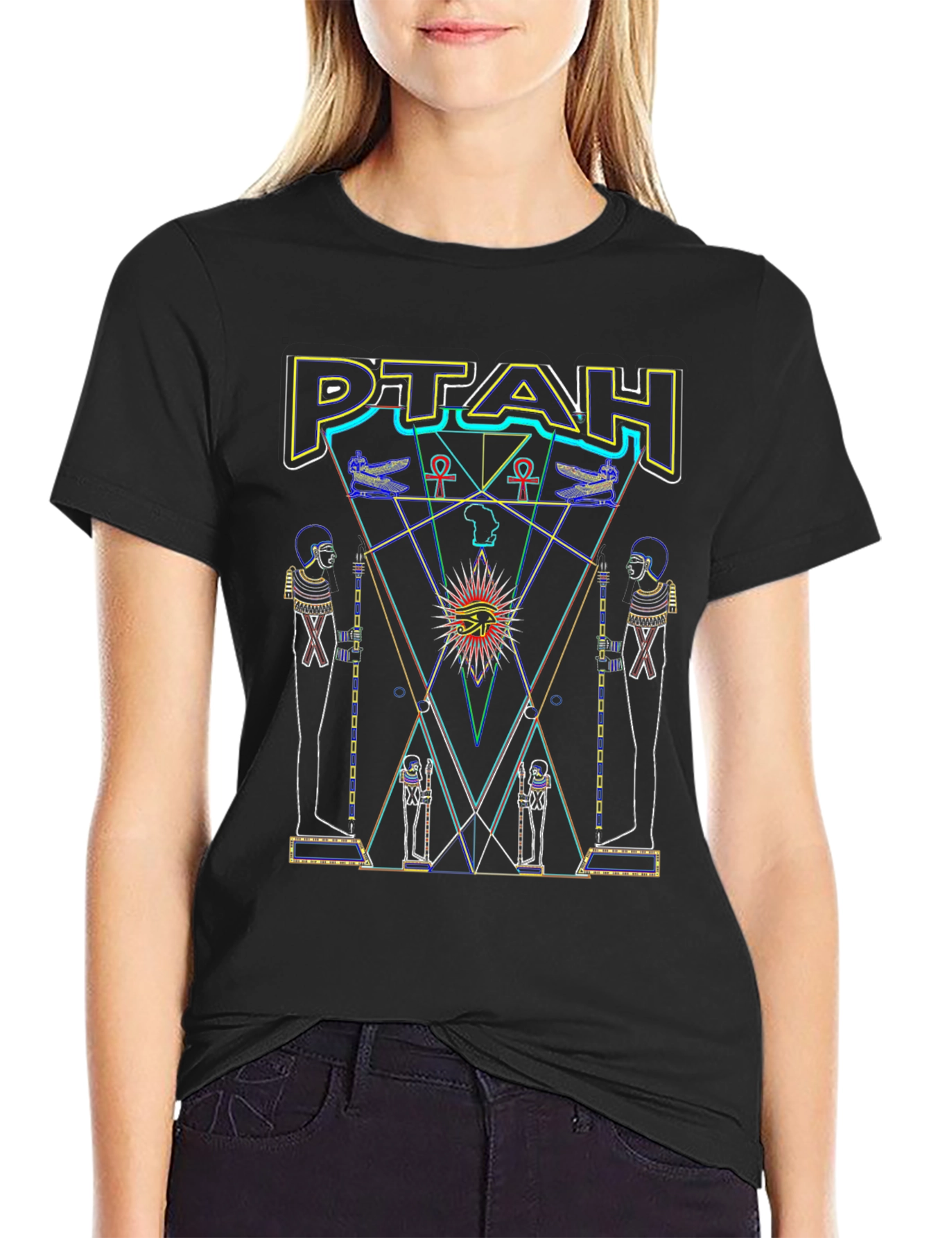 PTAH Graphic T-Shirt - Egyptian Design
