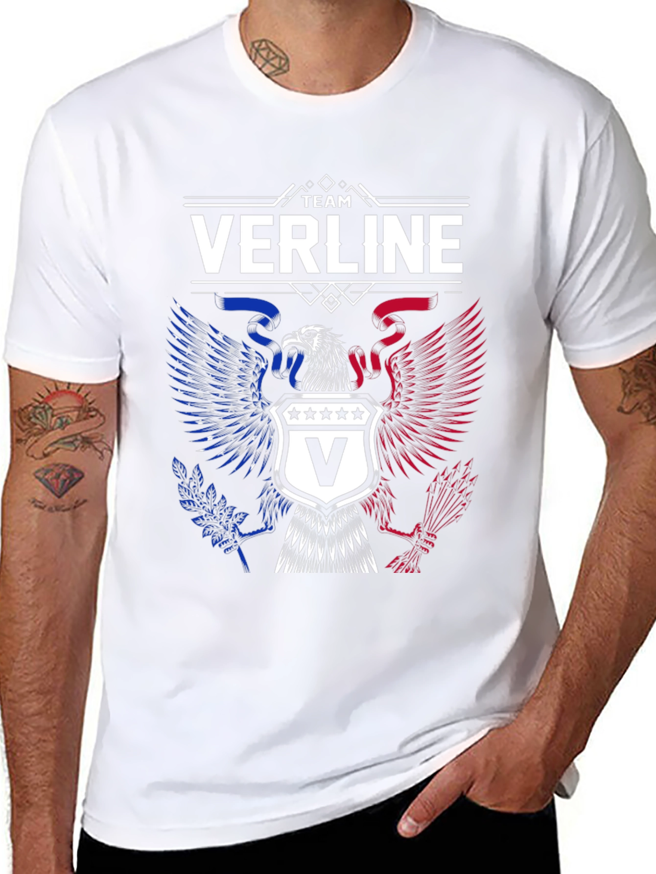 Team Verline Eagle Crest Graphic T-Shirt