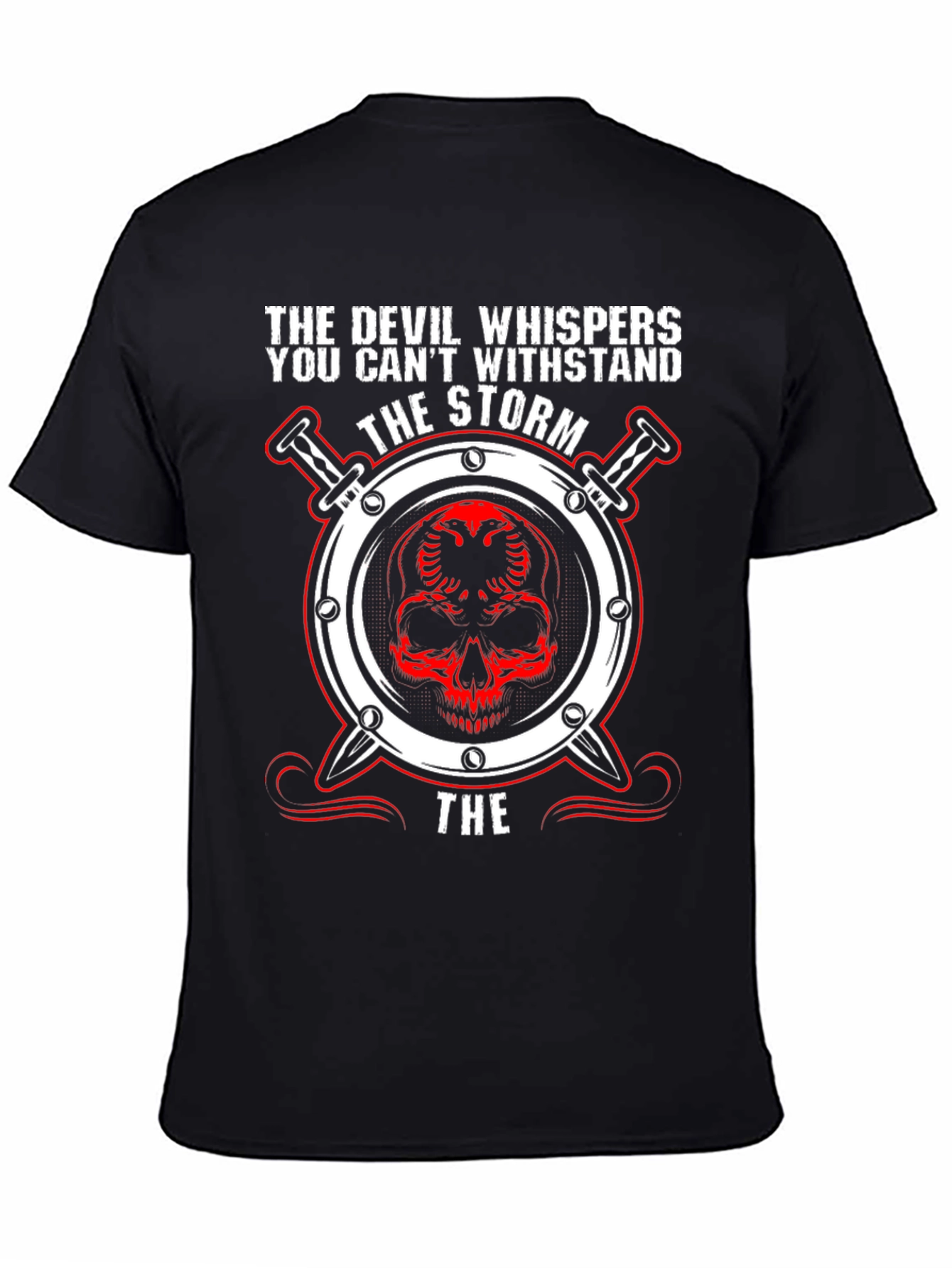 Devil Whispers the Storm Graphic T-Shirt