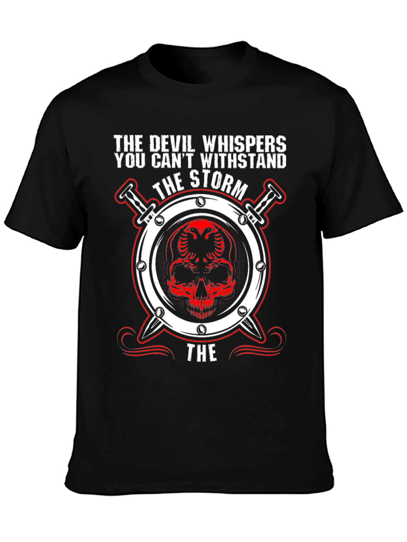Devil Whispers the Storm Graphic T-Shirt