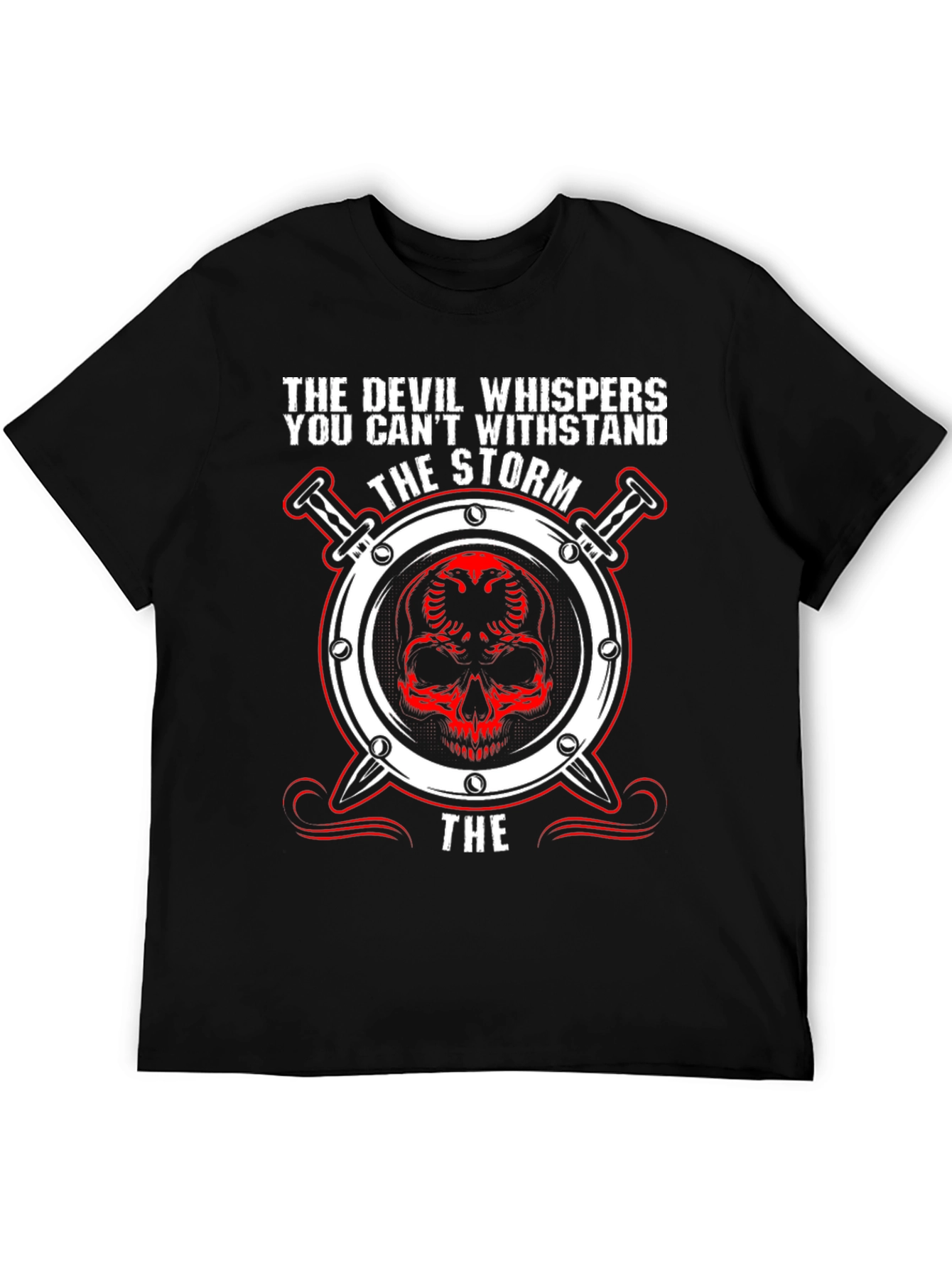 Devil Whispers the Storm Graphic T-Shirt