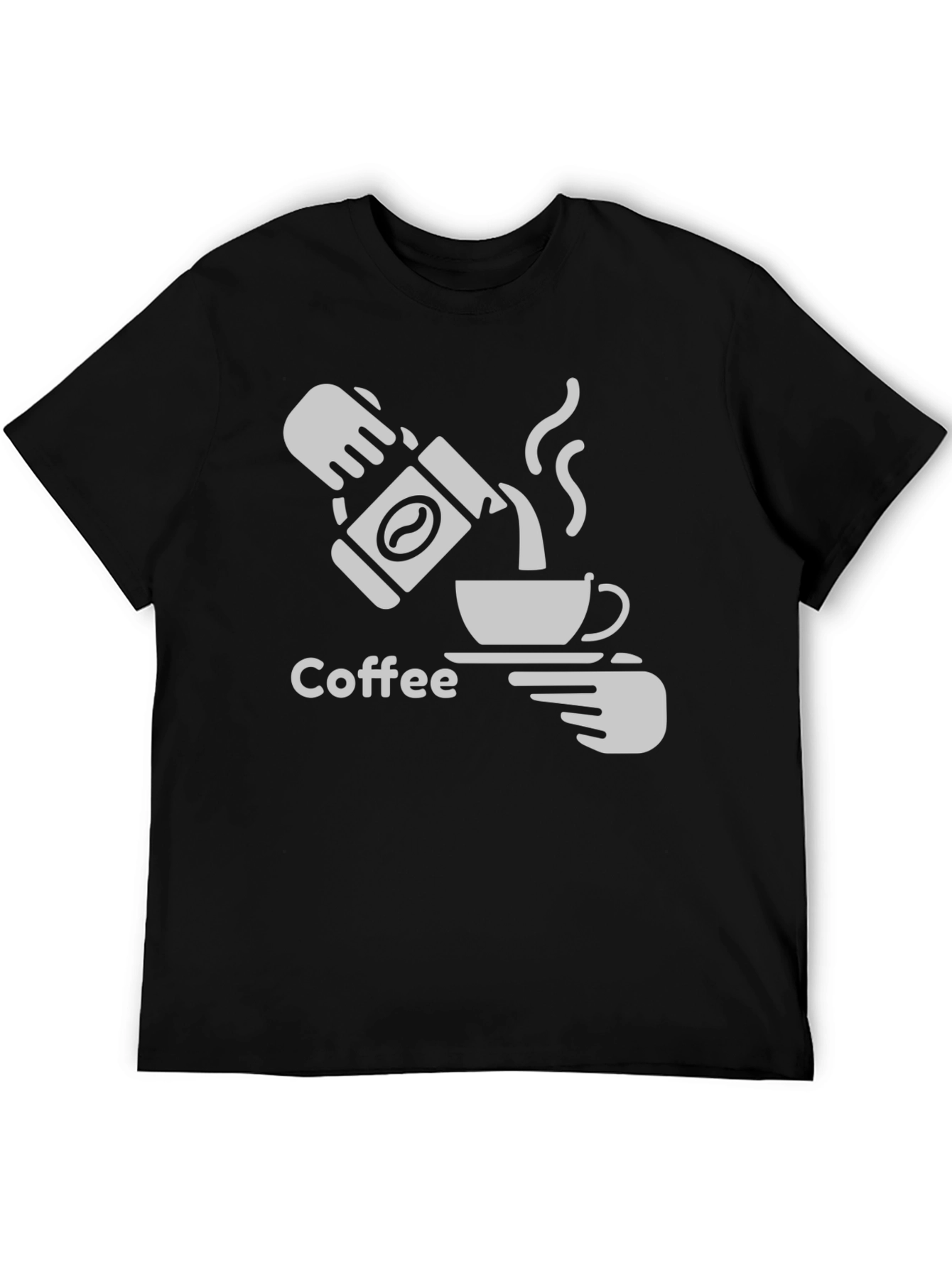 Coffee Graphic Tee - Black Casual T-Shirt