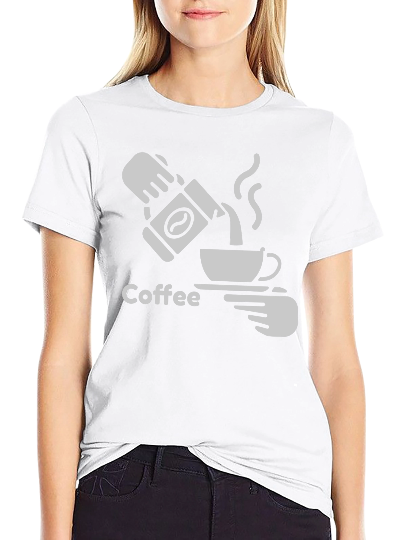 Coffee Graphic Tee - Black Casual T-Shirt
