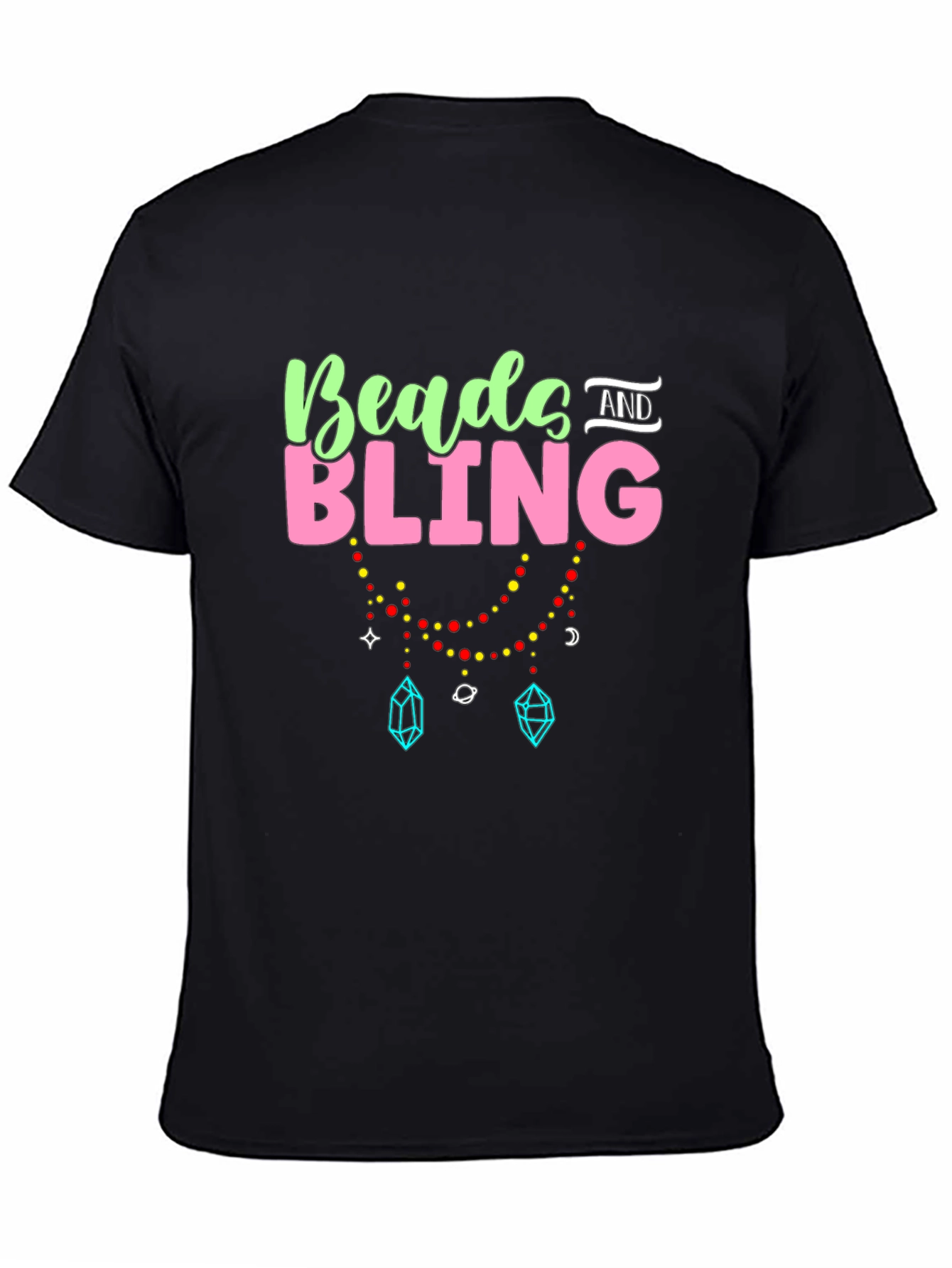 Beads and Bling Black T-Shirt