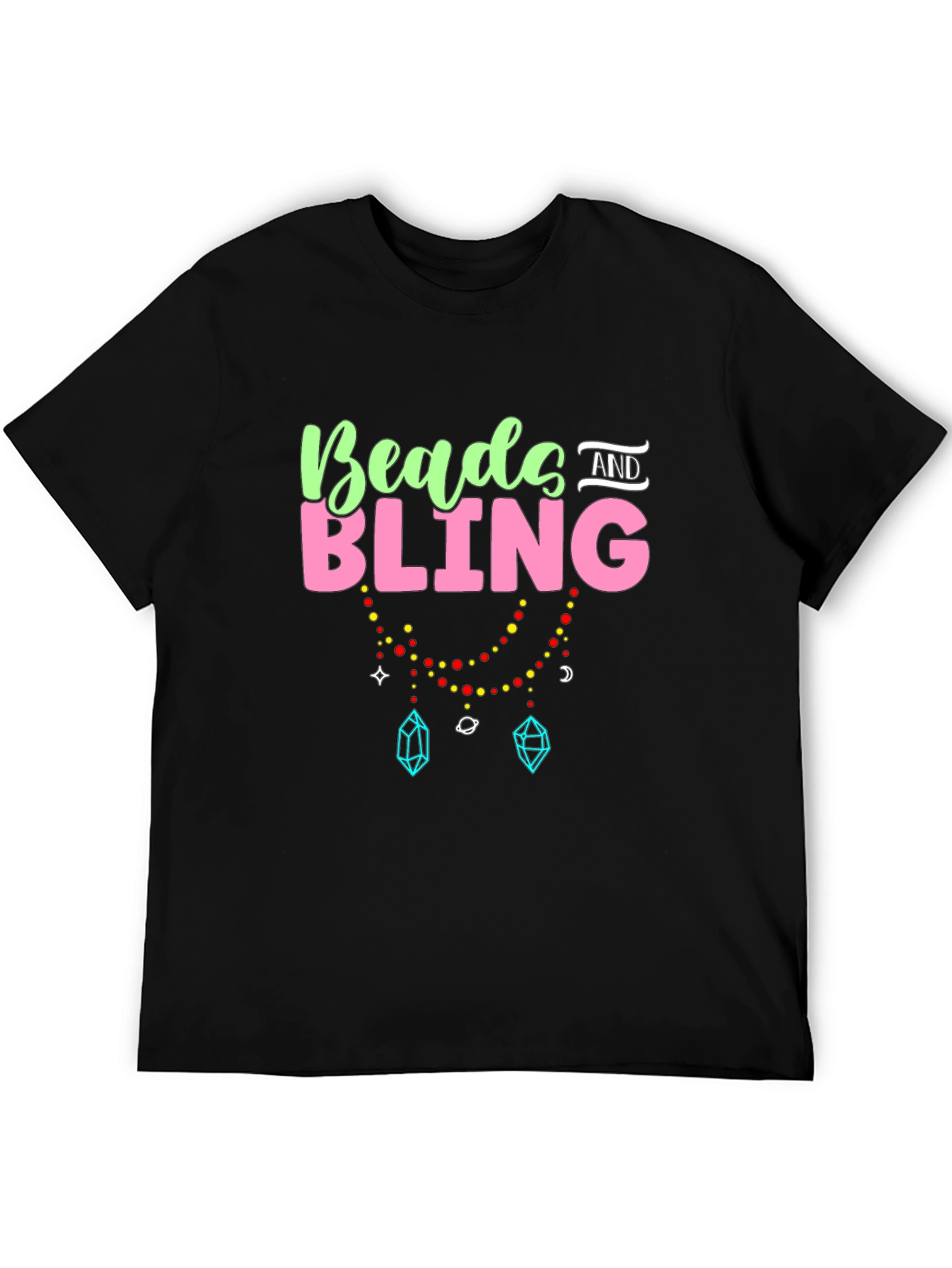 Beads and Bling Black T-Shirt
