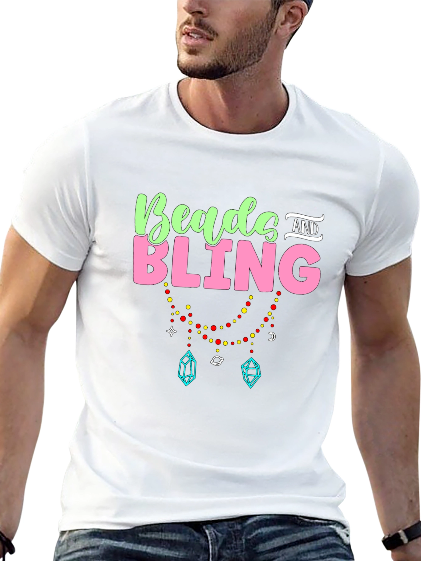 Beads and Bling Black T-Shirt