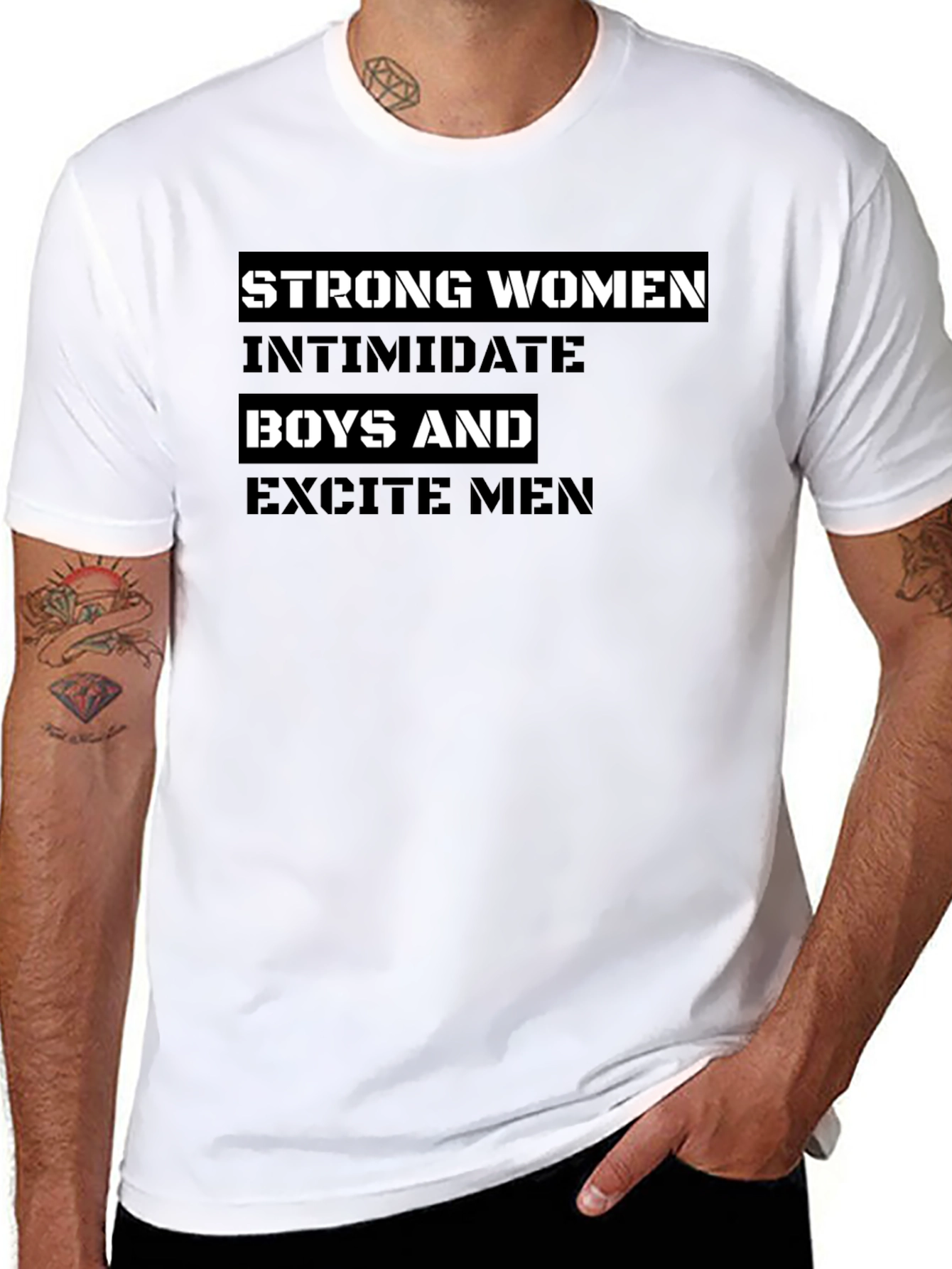 Strong Women Graphic Tee - Black T-Shirt