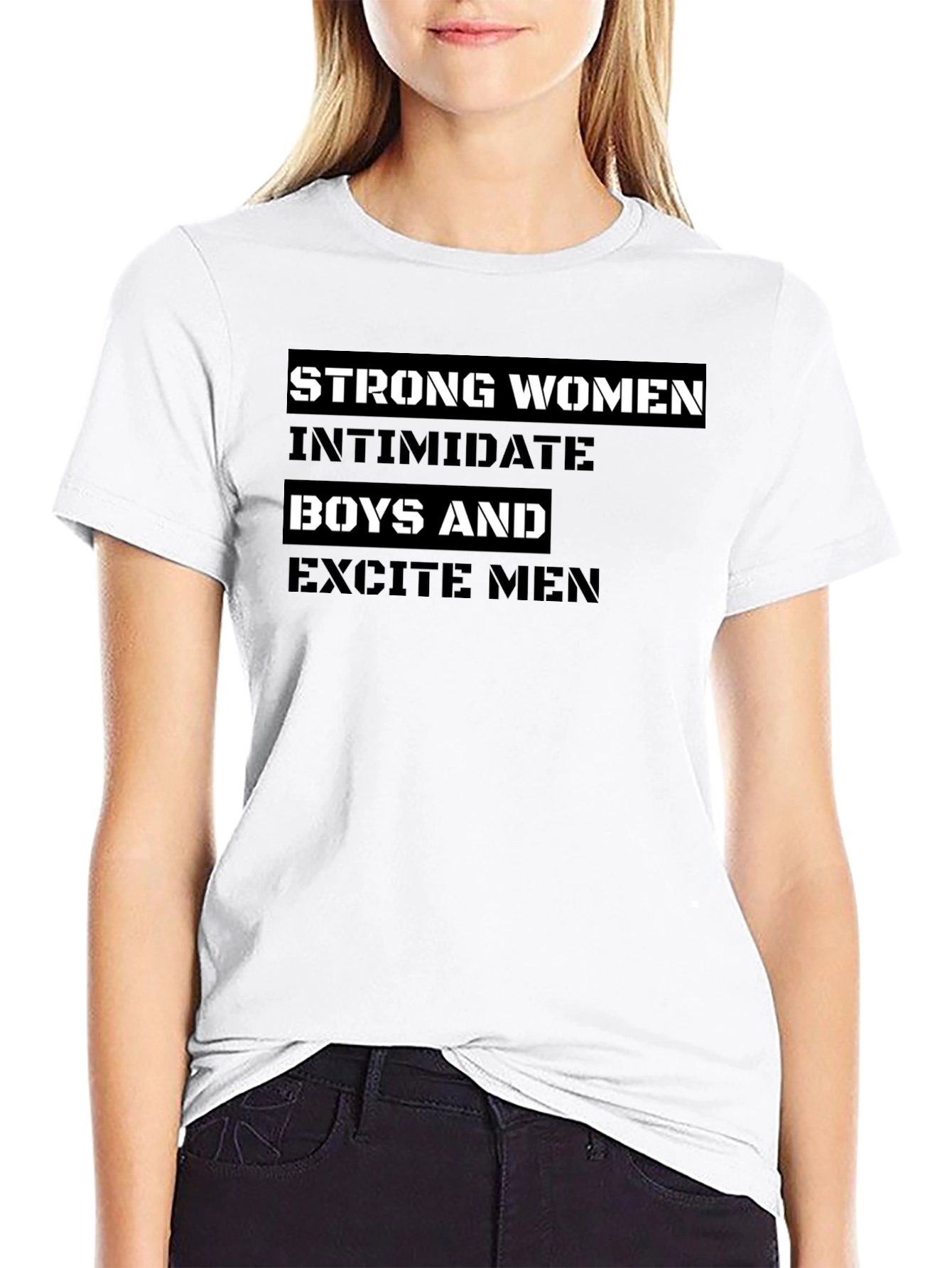 Strong Women Graphic Tee - Black T-Shirt
