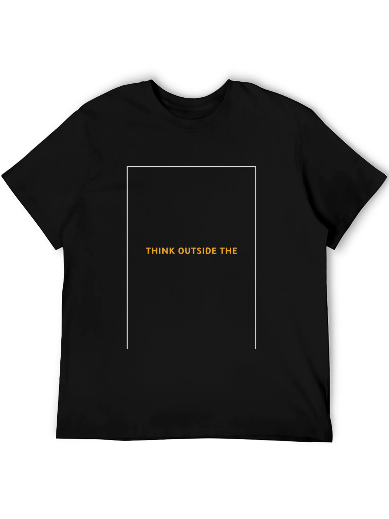 Think Outside the Box Graphic Tee - Black