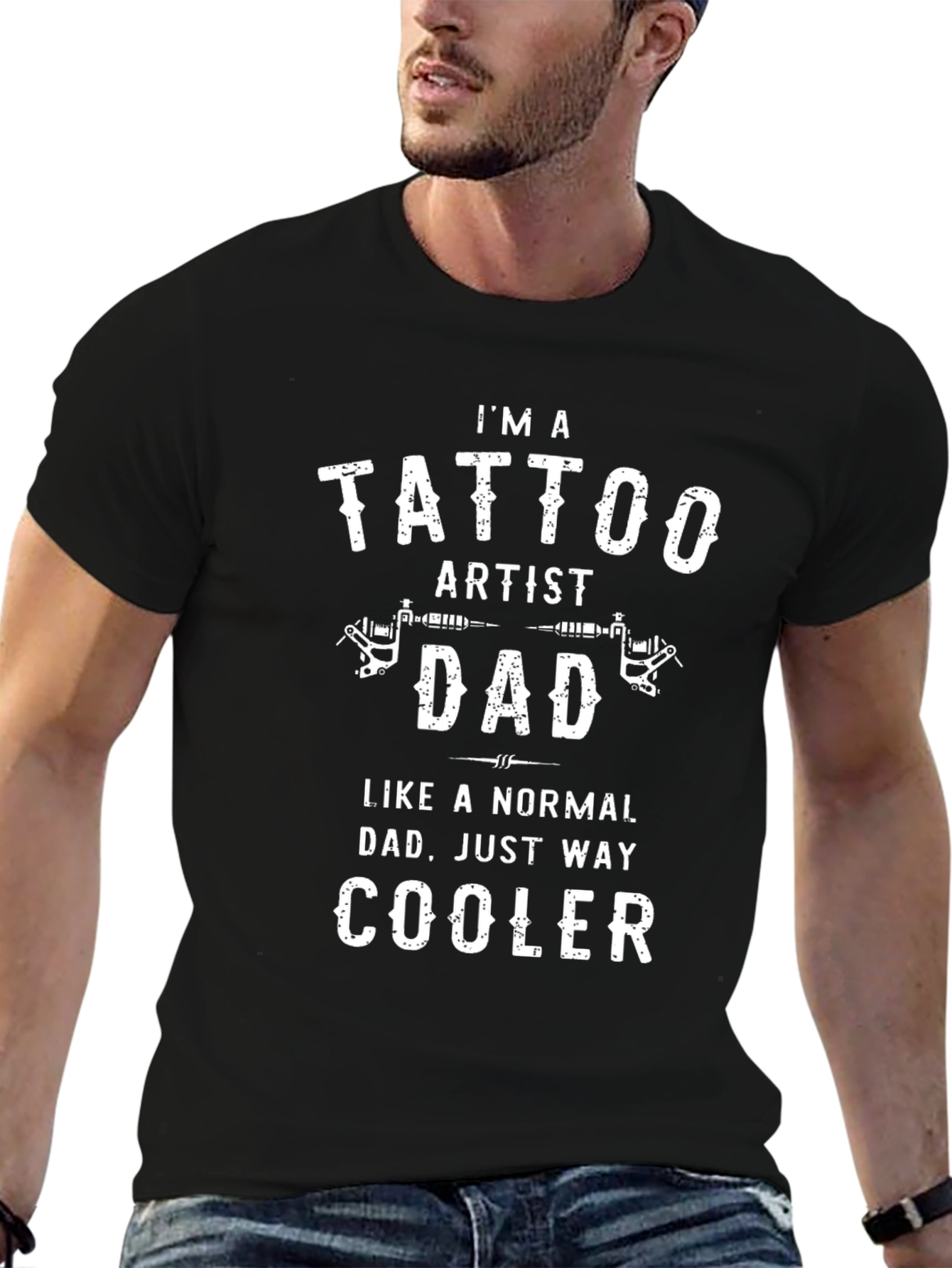 Tattoo Artist Dad T-Shirt: Way Cooler Dad Tee