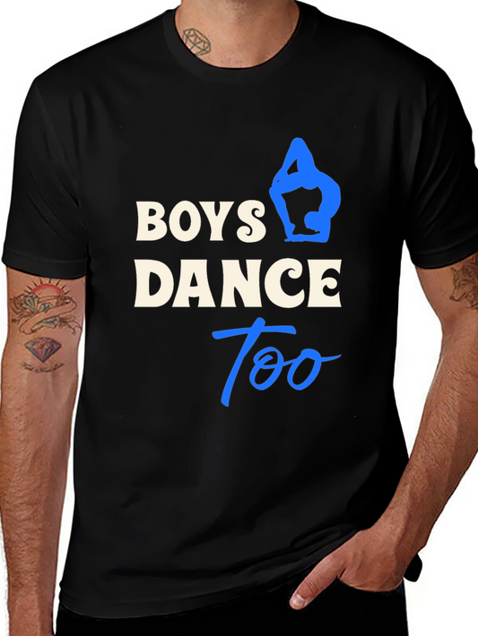 Boys Dance Too Black T-Shirt