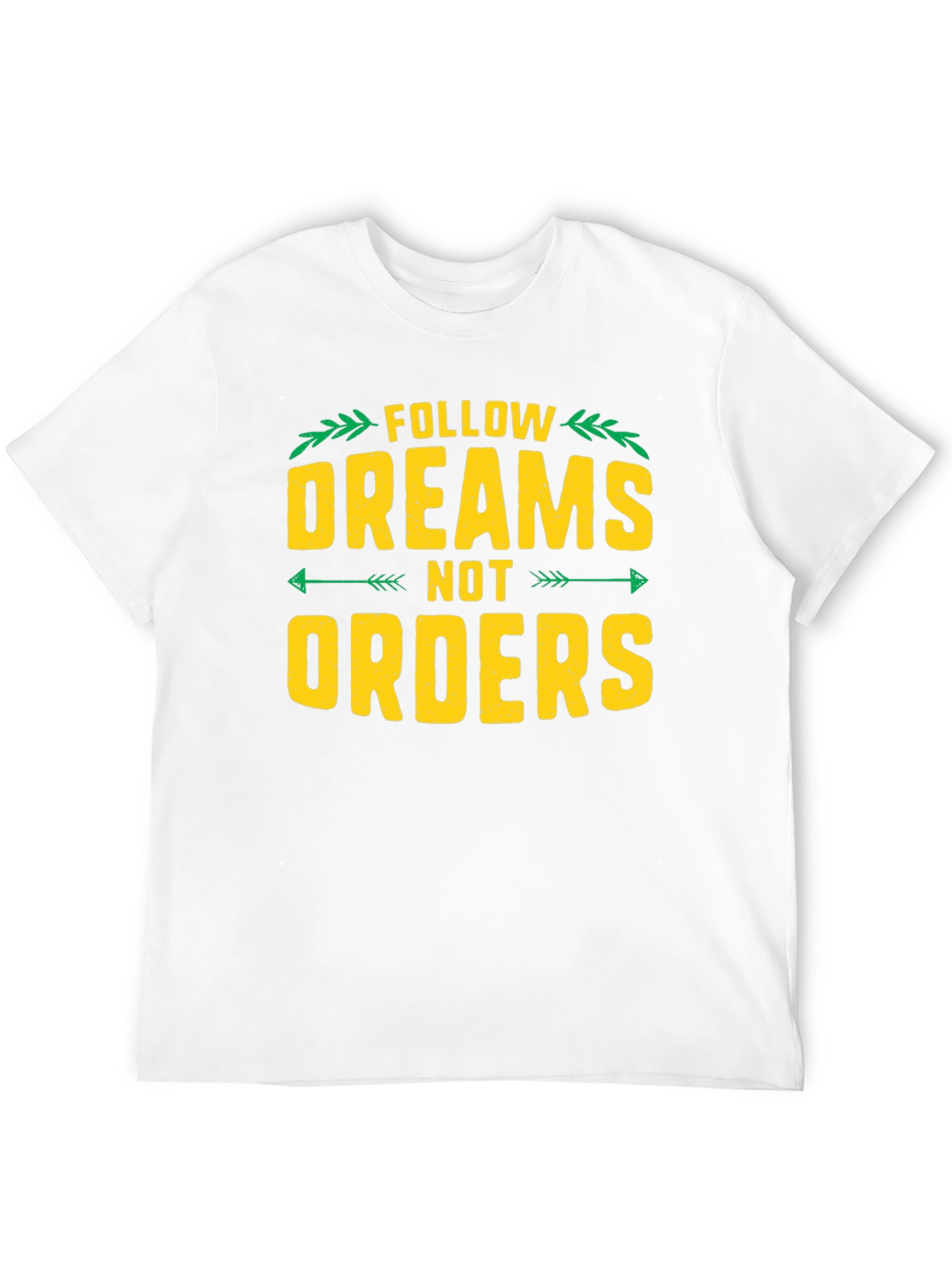 Follow Dreams Not Orders Graphic Tee - Black