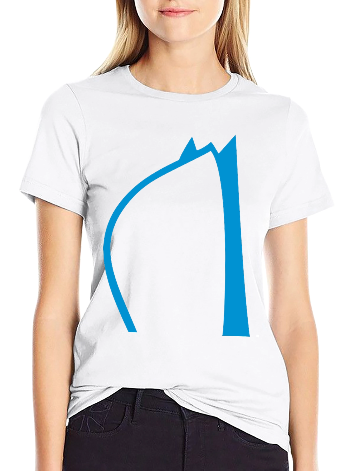 Modern Graphic Tee - Mountain Design