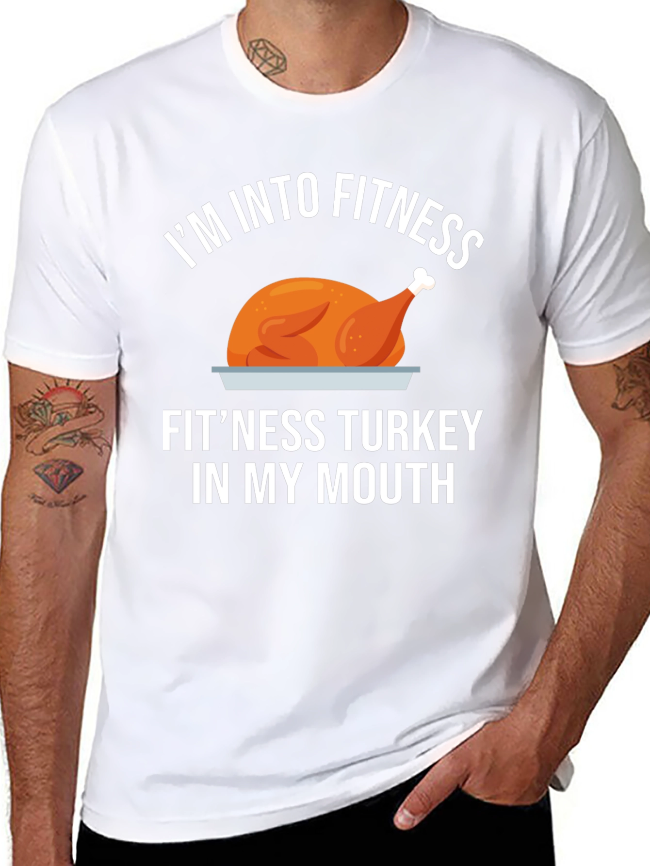 Fitness Turkey T-Shirt: Funny Thanksgiving Workout Tee