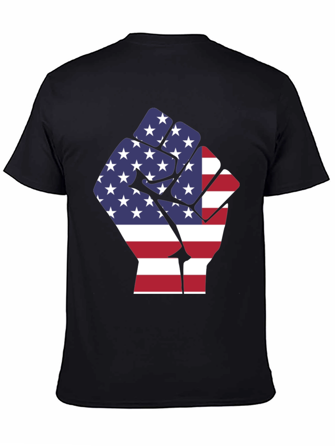 American Flag Fist Graphic T-Shirt