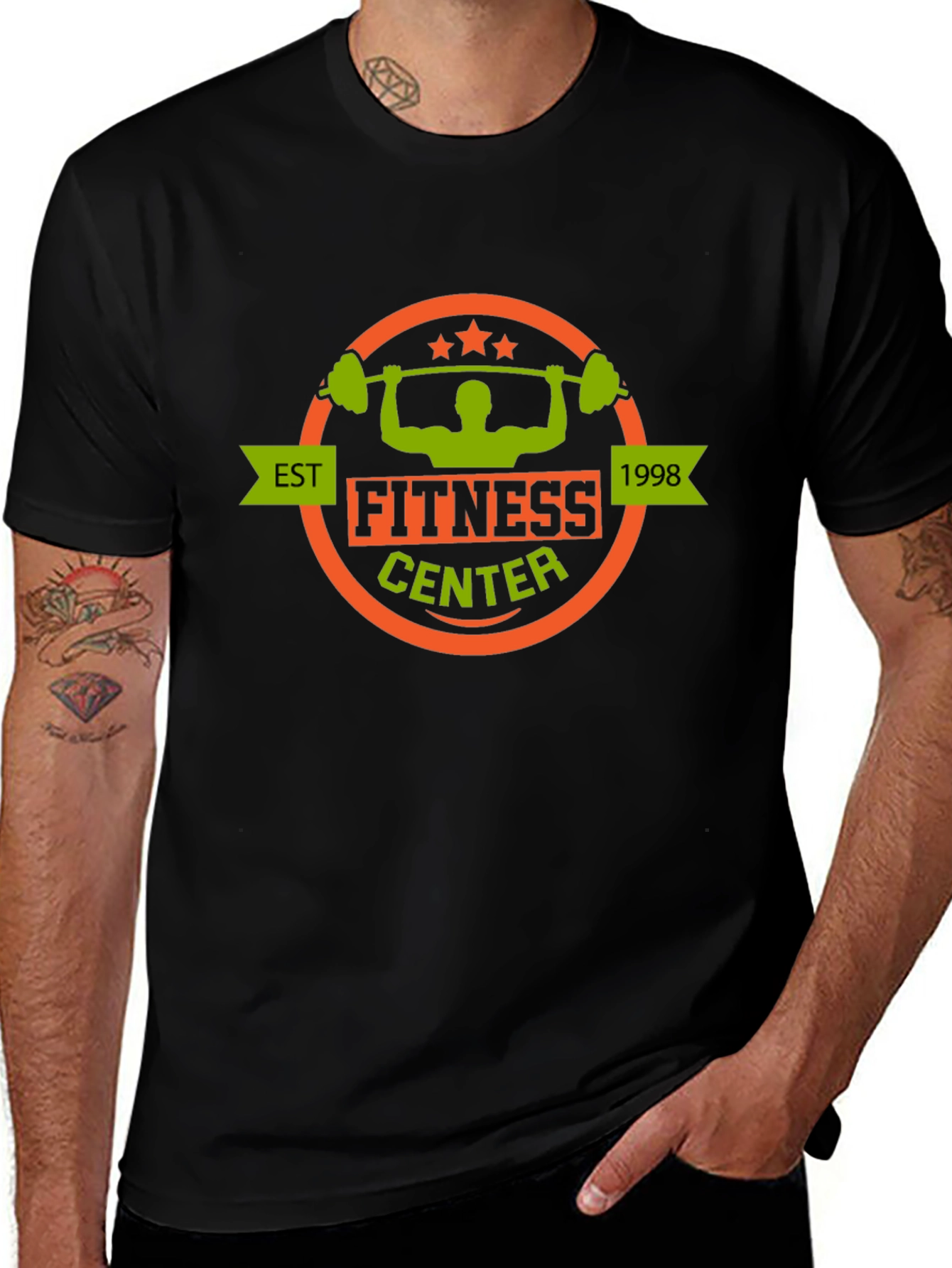 Fitness Center EST 1998 Graphic T-Shirt