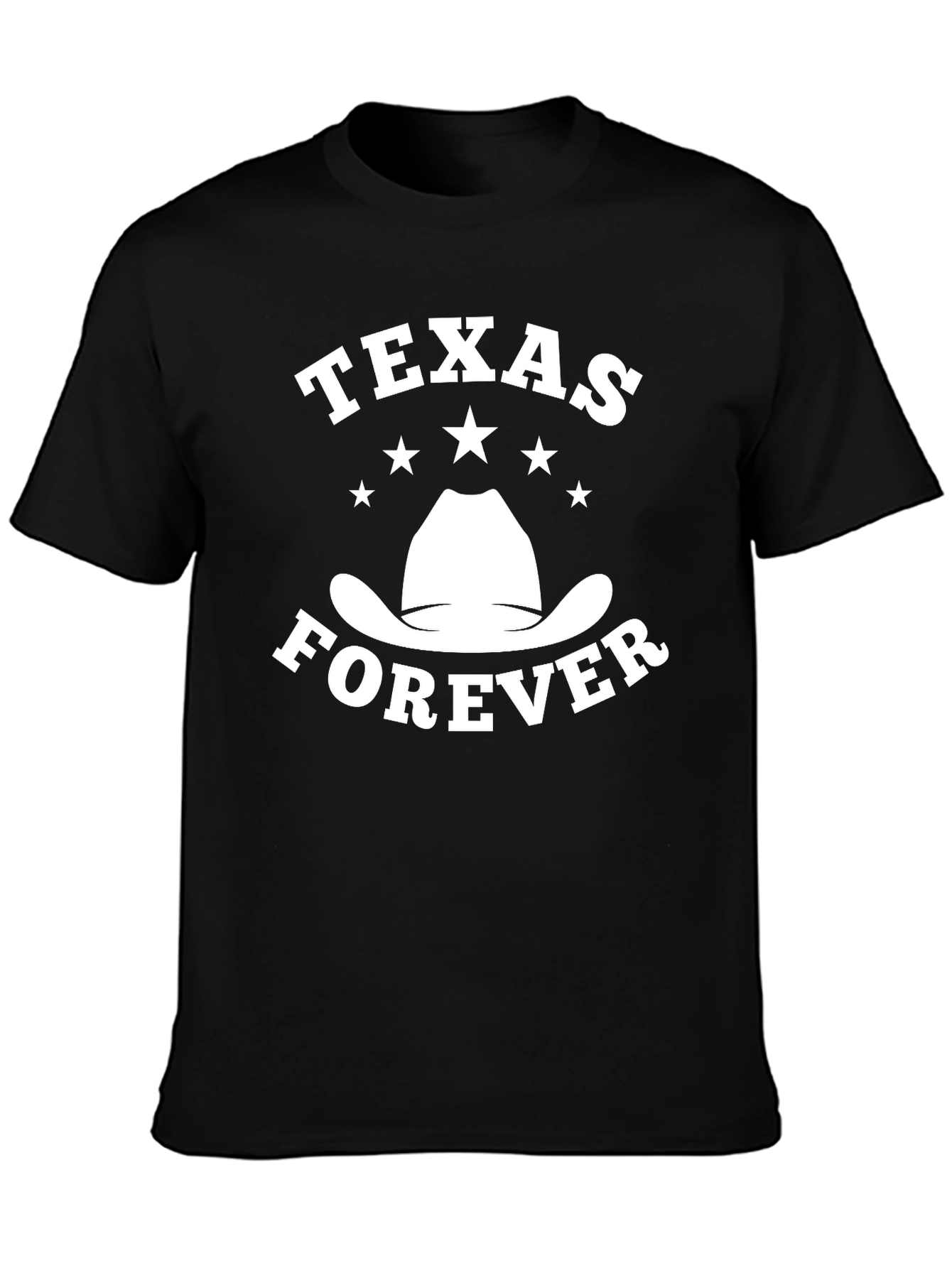 Texas Forever Cowboy Hat Graphic T-Shirt