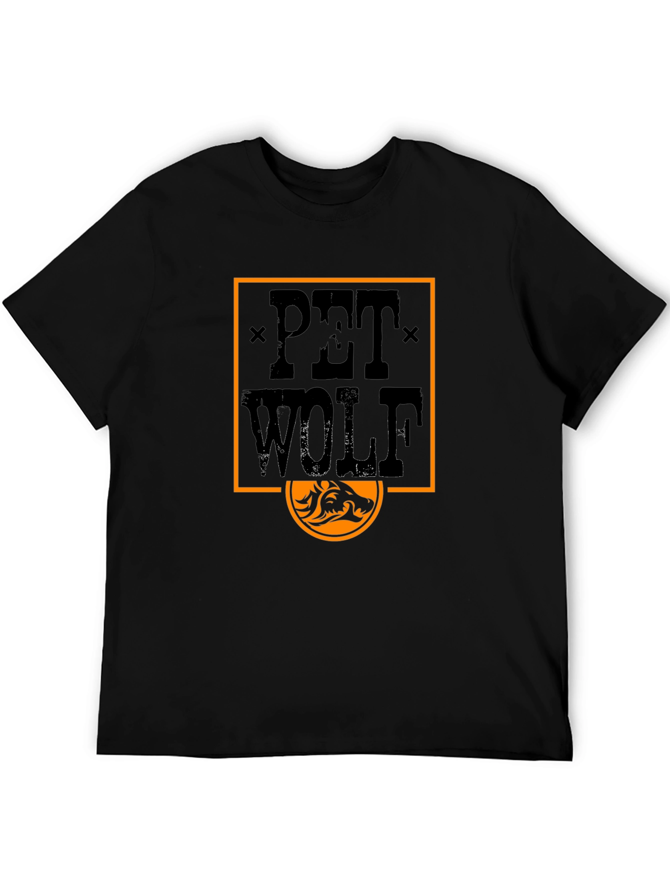 Pet Wolf Graphic Tee - Black T-Shirt