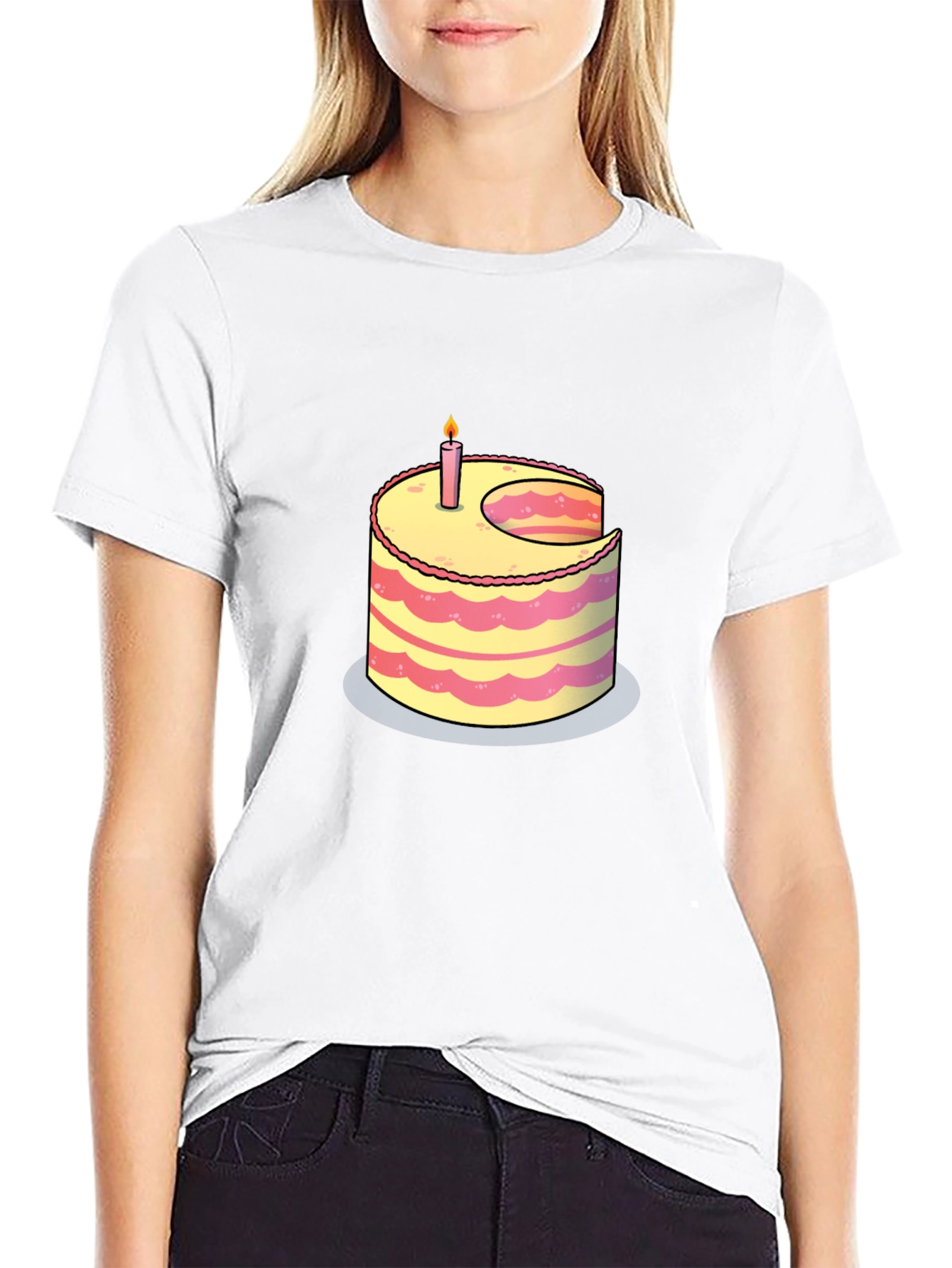 Cake Slice T-Shirt - Sweet Birthday Style