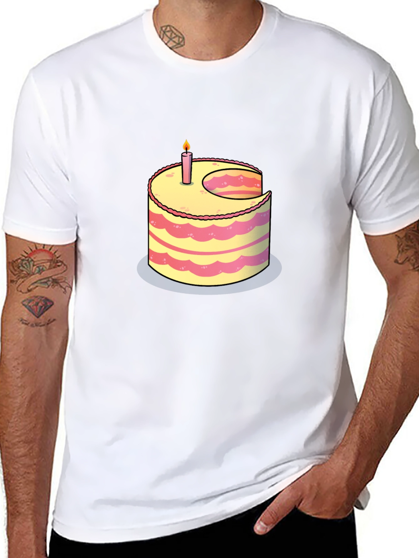 Cake Slice T-Shirt - Sweet Birthday Style