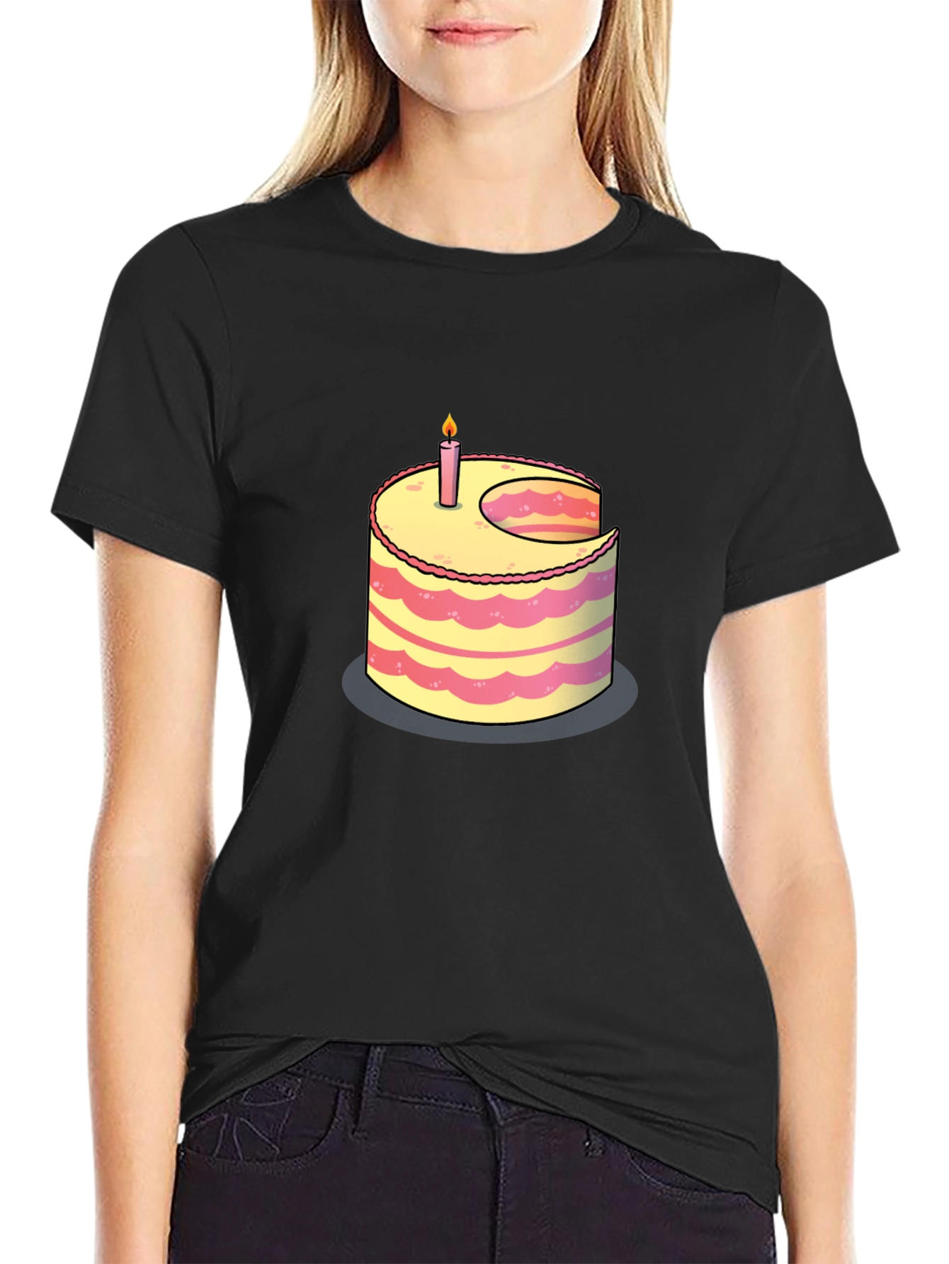 Cake Slice T-Shirt - Sweet Birthday Style