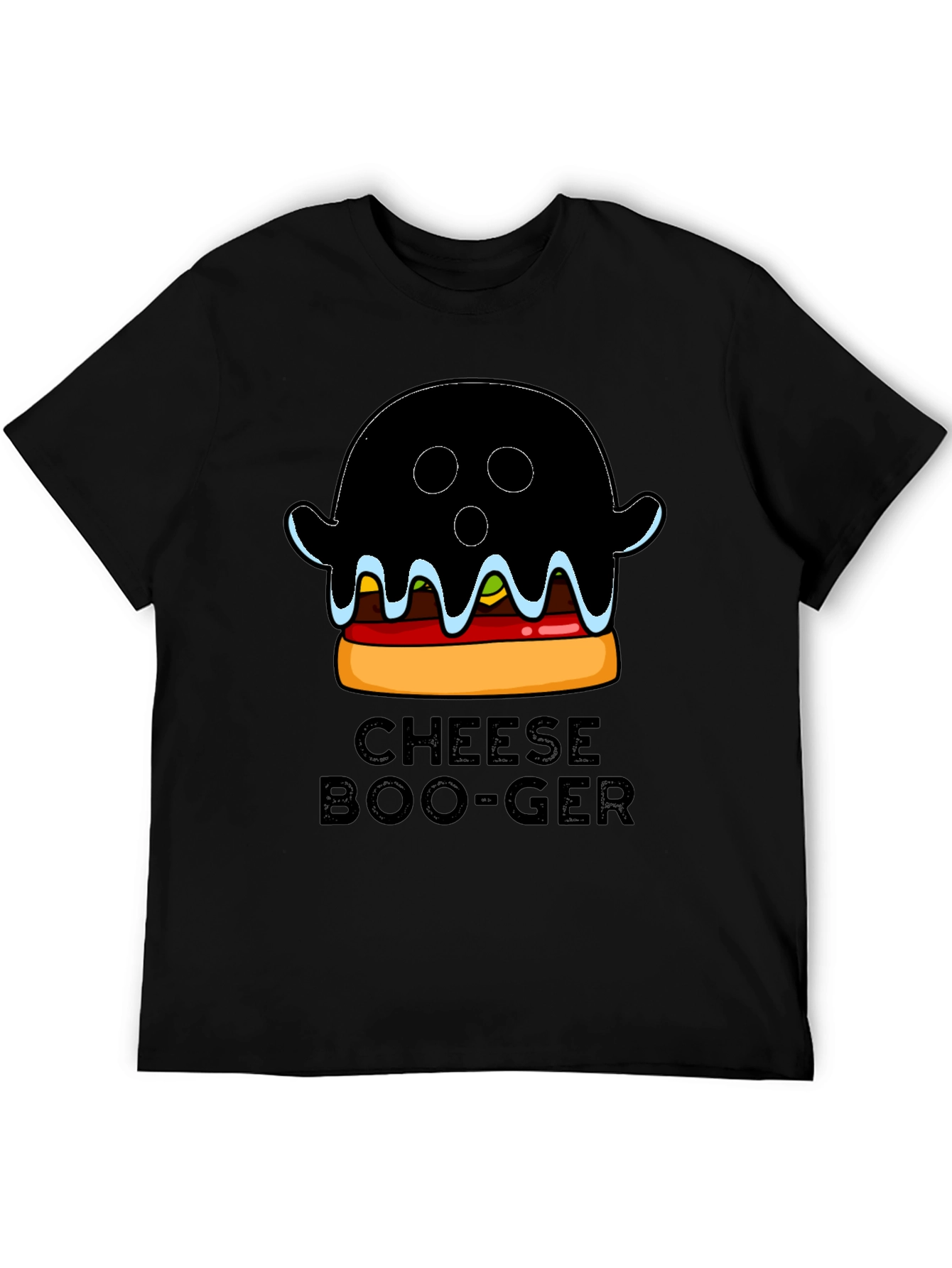 Cheese Boo-Ger Funny Halloween Ghost Burger T-Shirt
