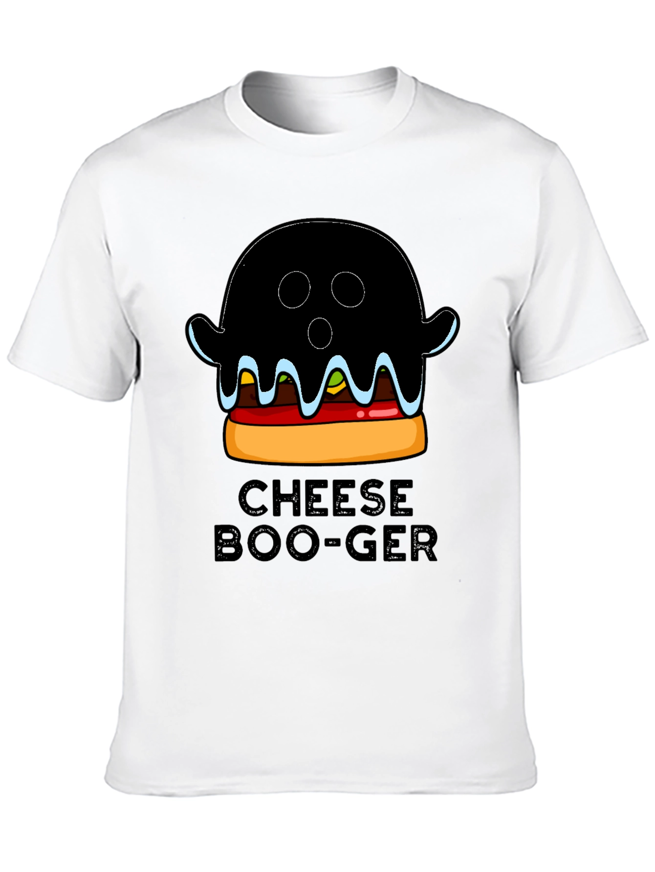 Cheese Boo-Ger Funny Halloween Ghost Burger T-Shirt