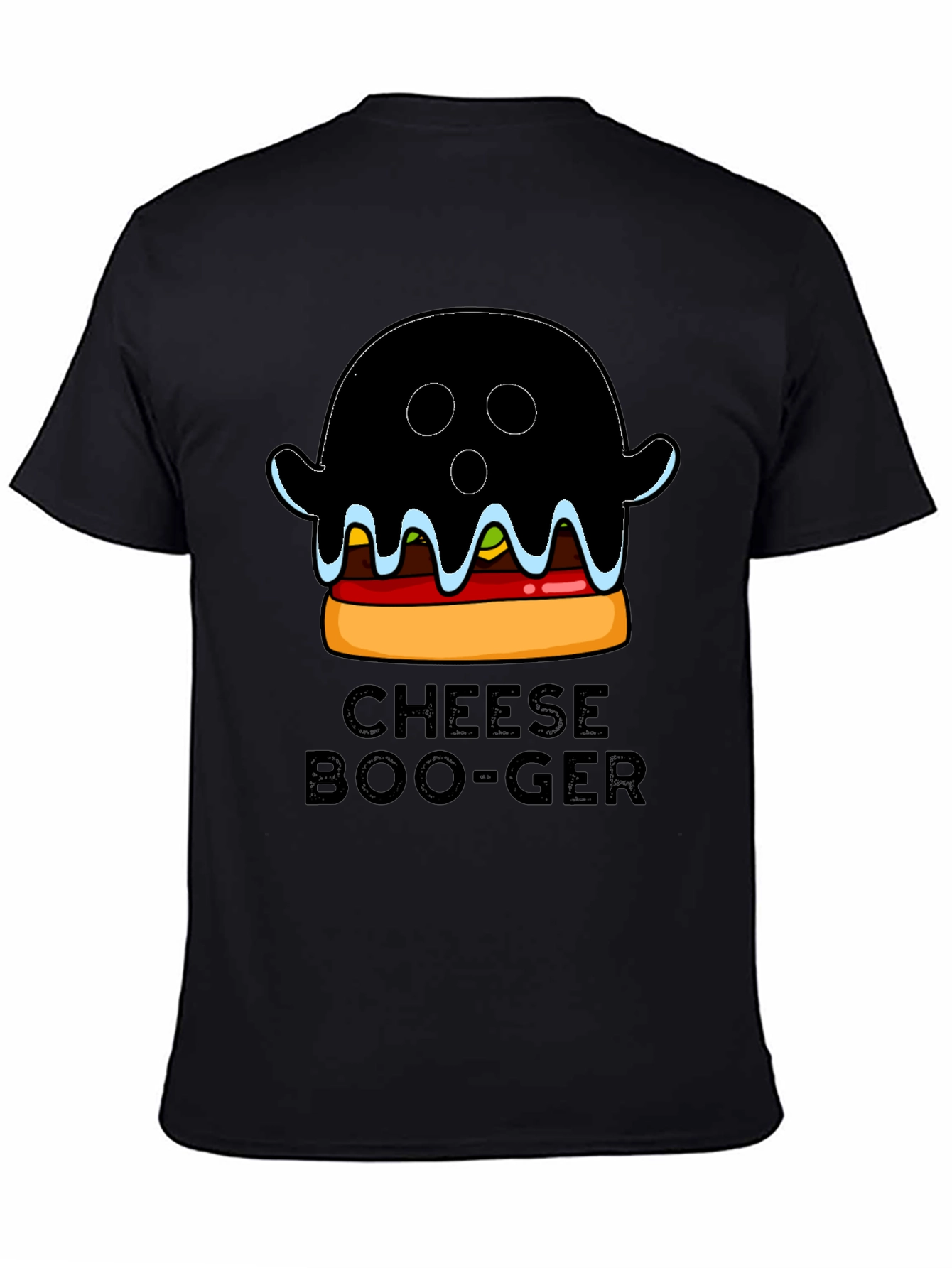 Cheese Boo-Ger Funny Halloween Ghost Burger T-Shirt