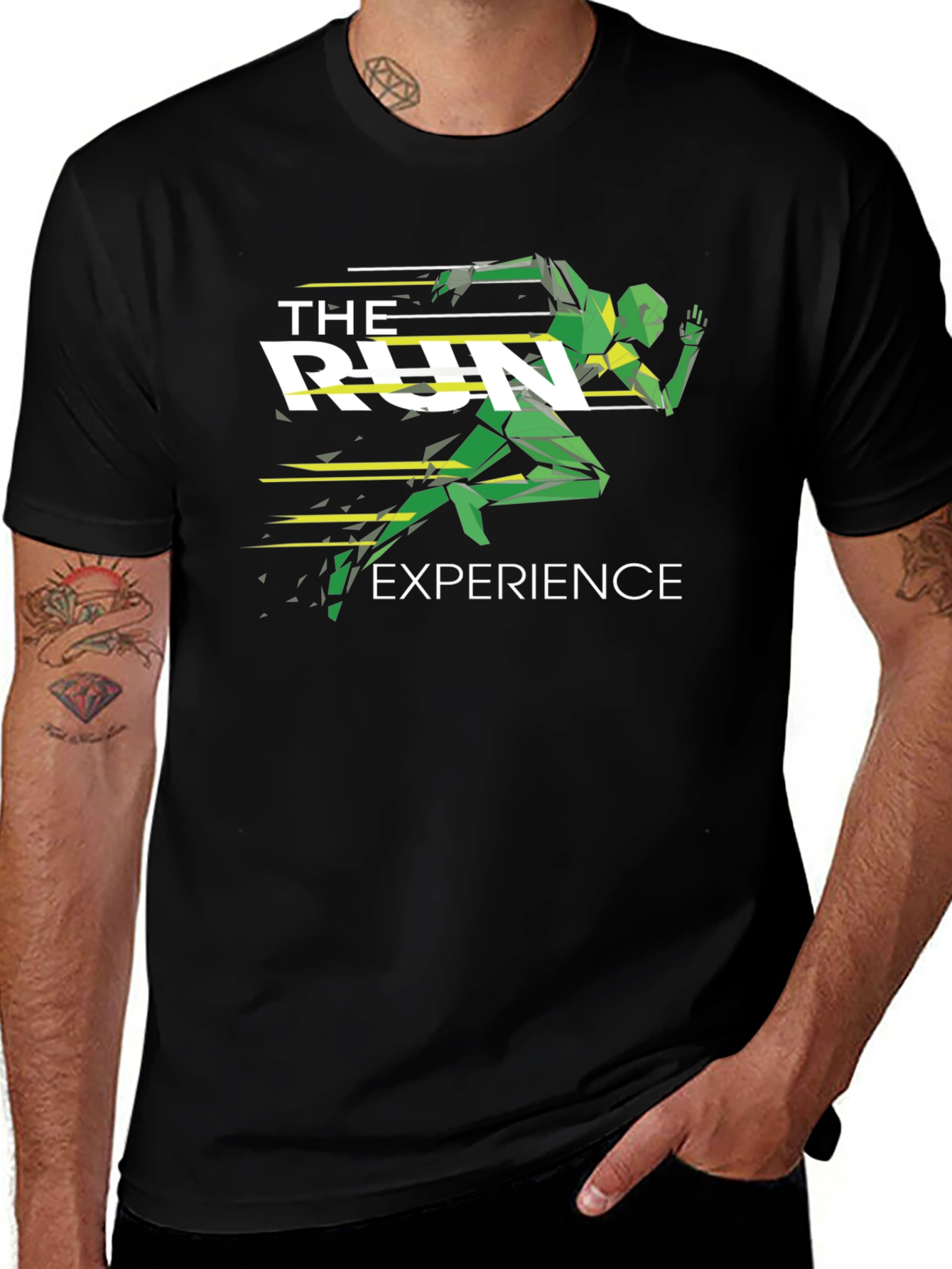 The Run Experience Graphic Tee - Black