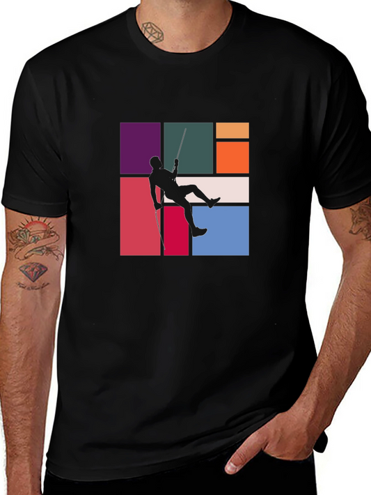 Climber Graphic Tee - Stylish Black T-Shirt
