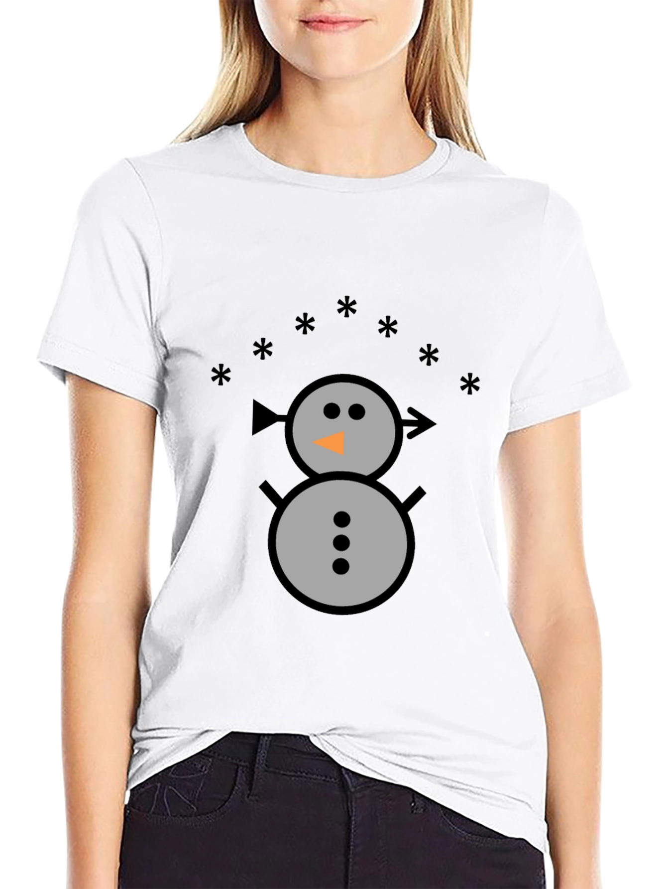 Snowman Graphic Tee - Winter Holiday Shirt