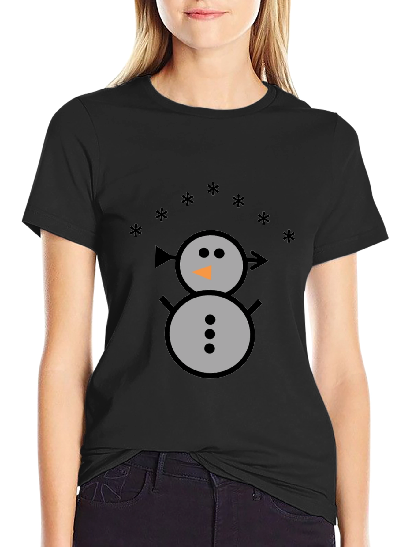 Snowman Graphic Tee - Winter Holiday Shirt