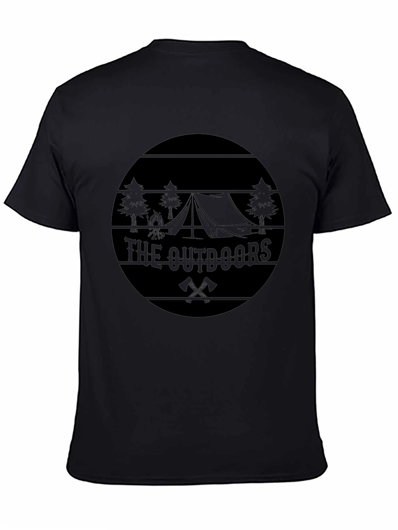 The Outdoors Graphic Black T-Shirt