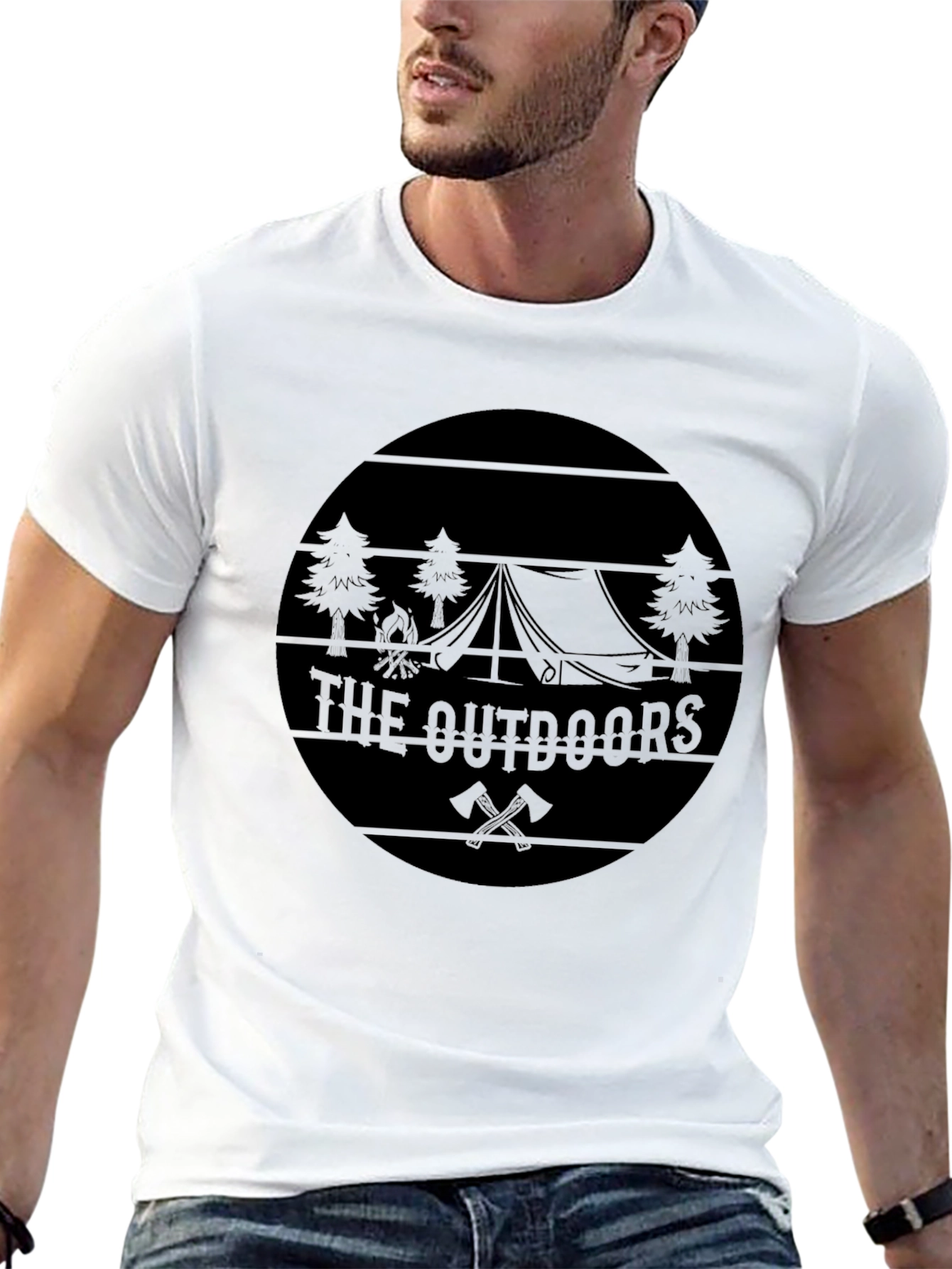 The Outdoors Graphic Black T-Shirt