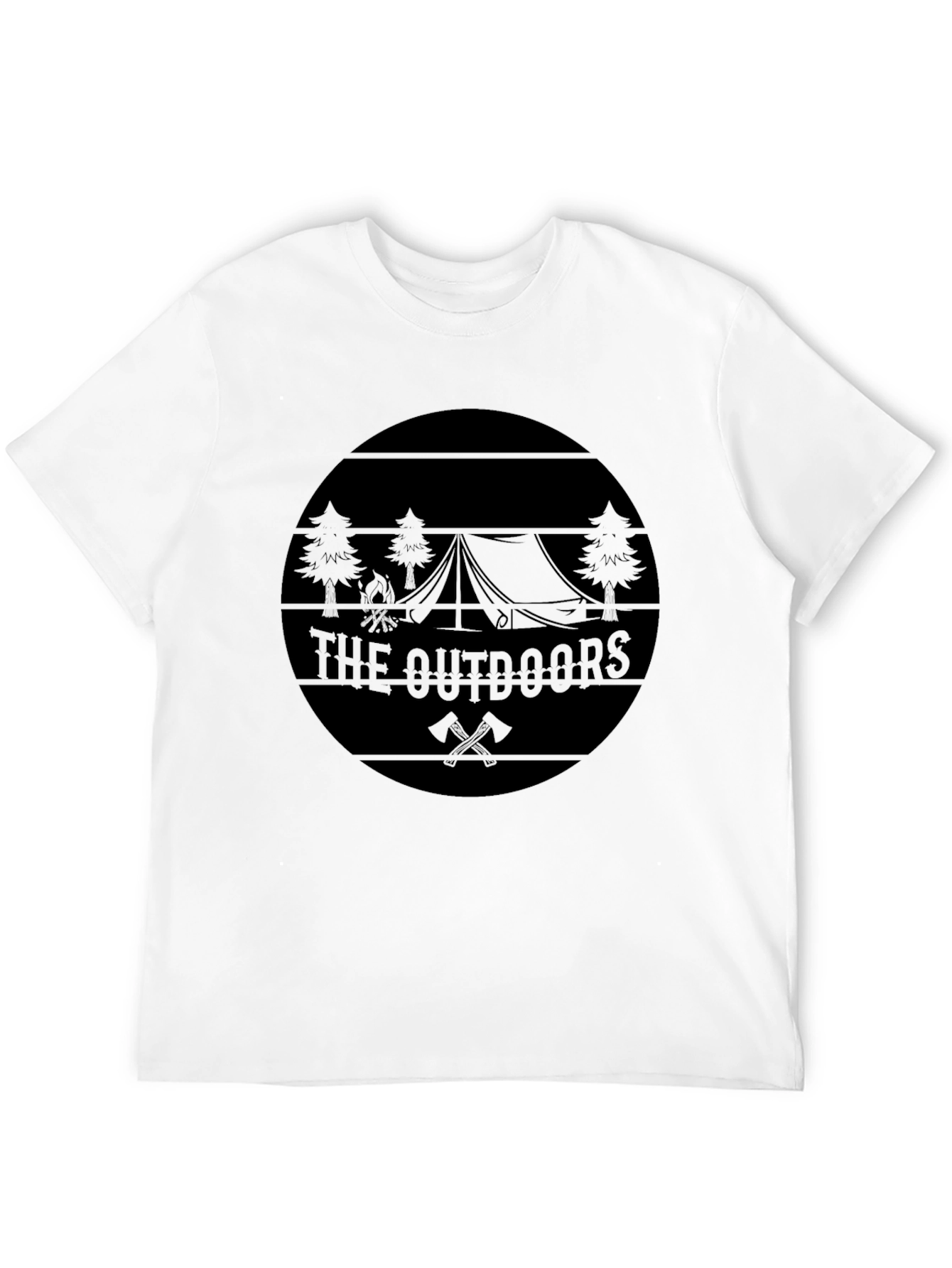 The Outdoors Graphic Black T-Shirt