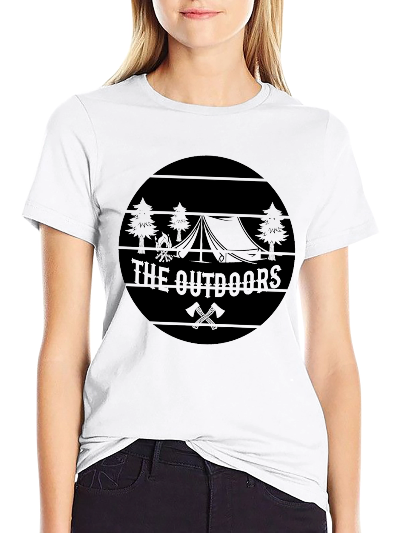 The Outdoors Graphic Black T-Shirt