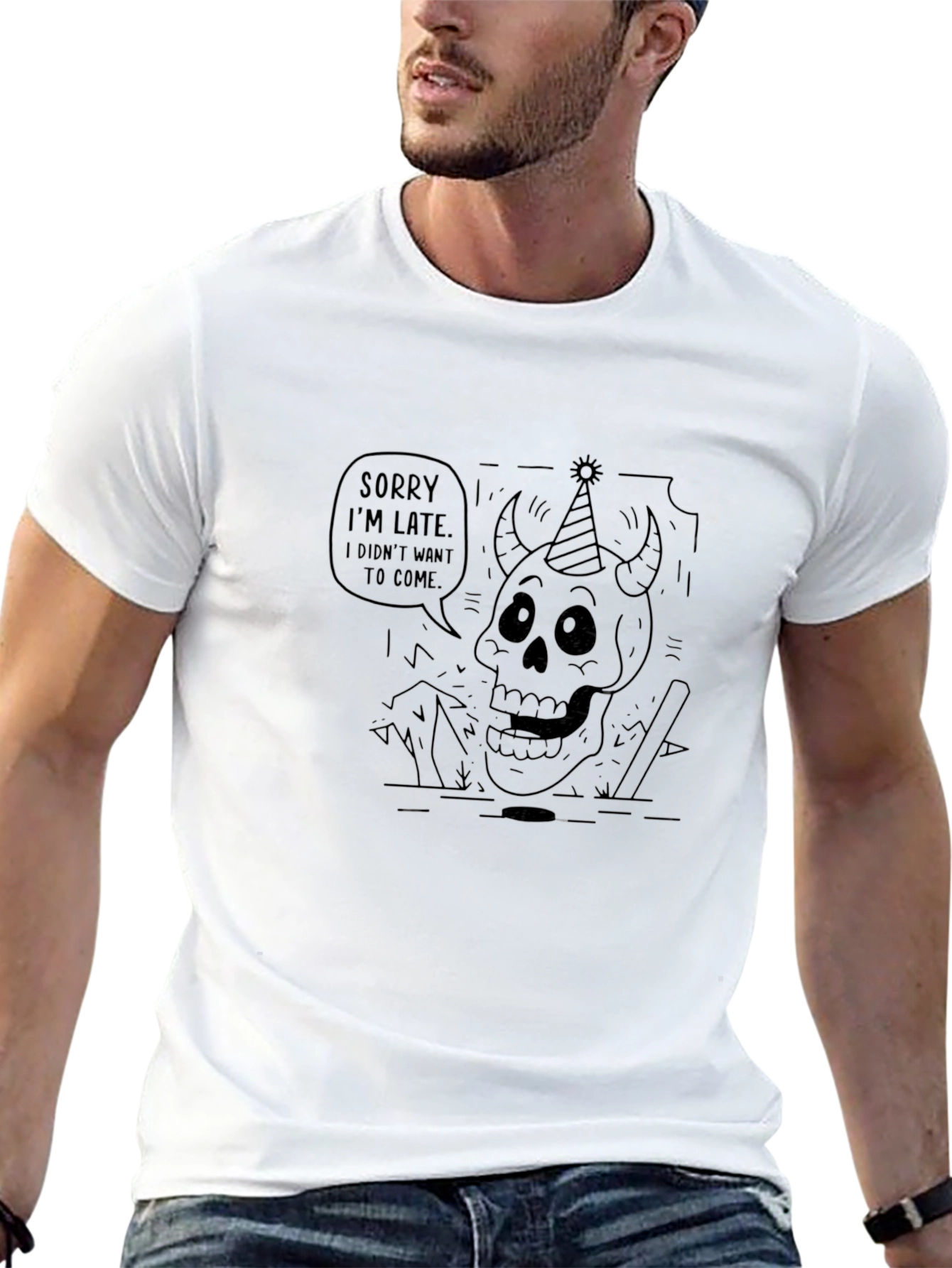 Sorry Im Late T-Shirt - Party Devil