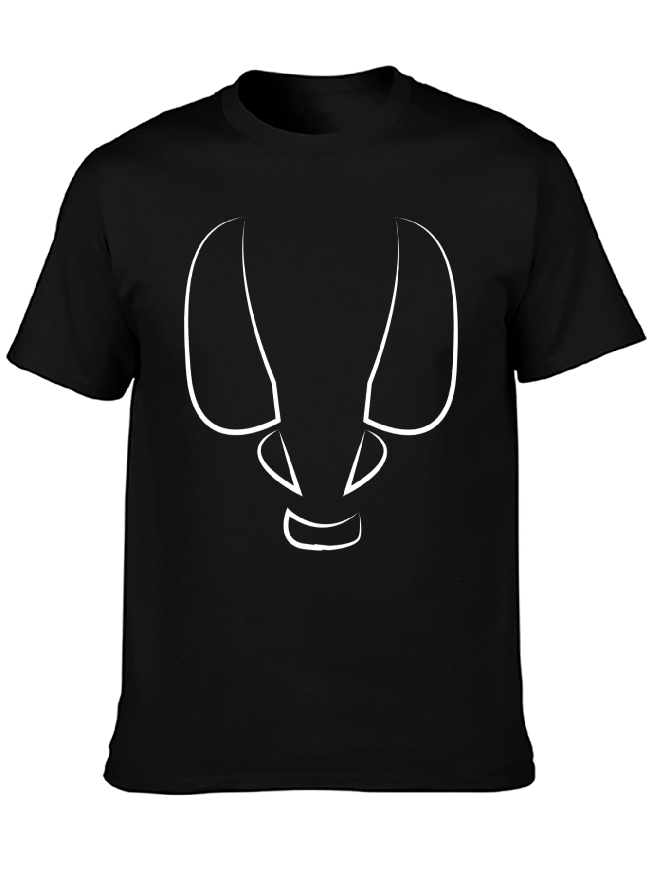 Abstract Face Graphic Tee - Modern Style