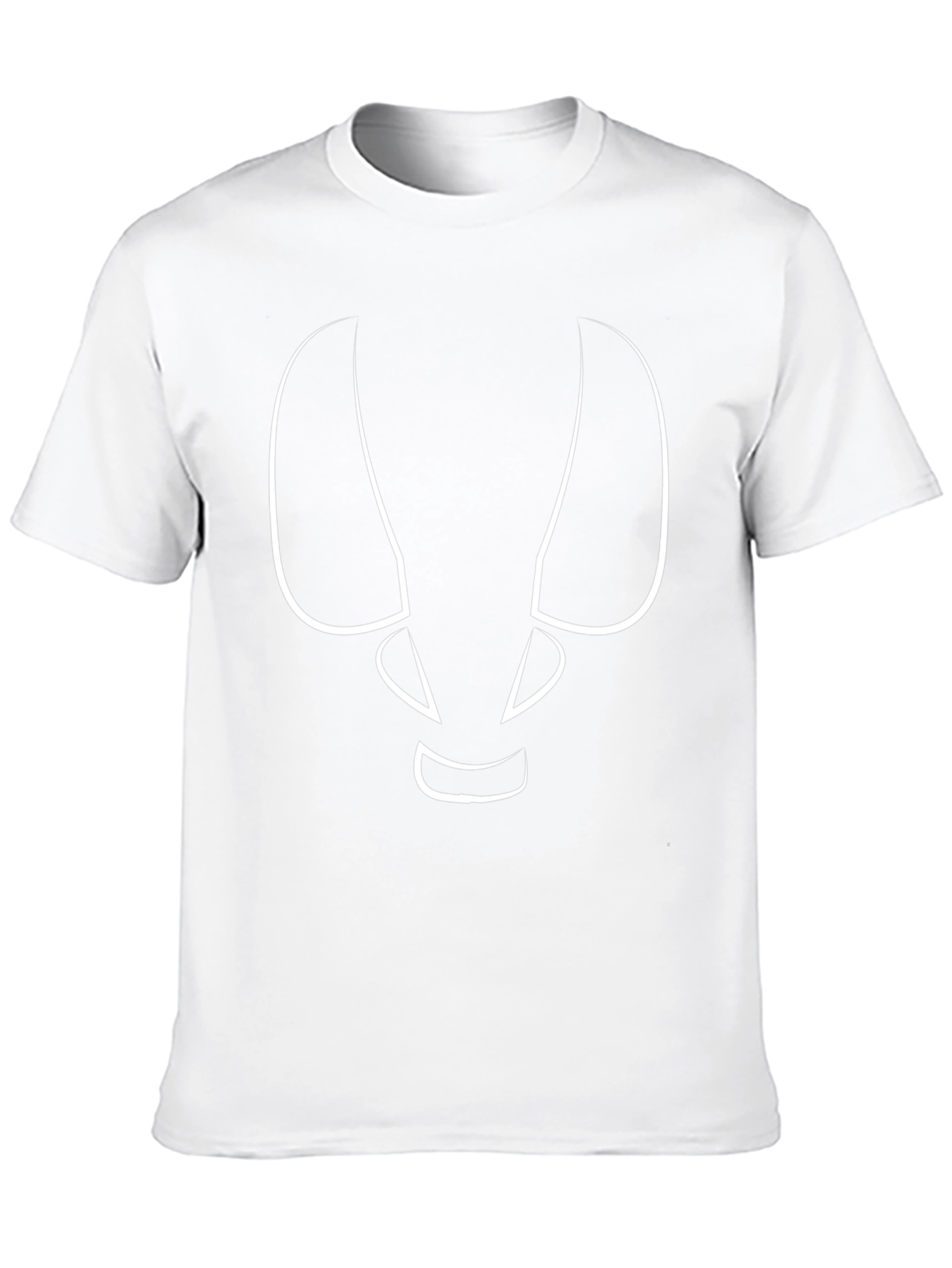 Abstract Face Graphic Tee - Modern Style