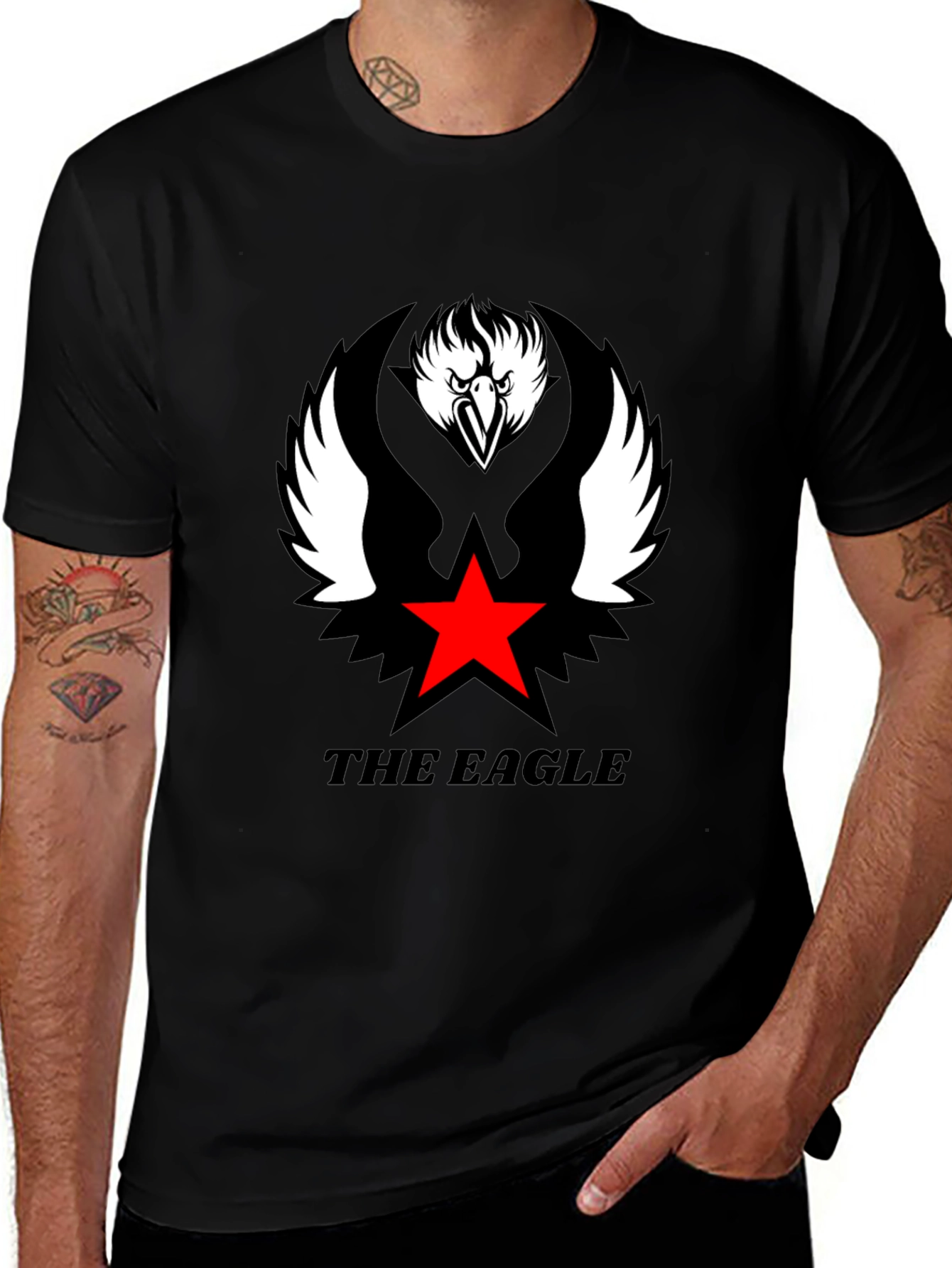The Eagle Graphic Tee - Cool Black T-Shirt