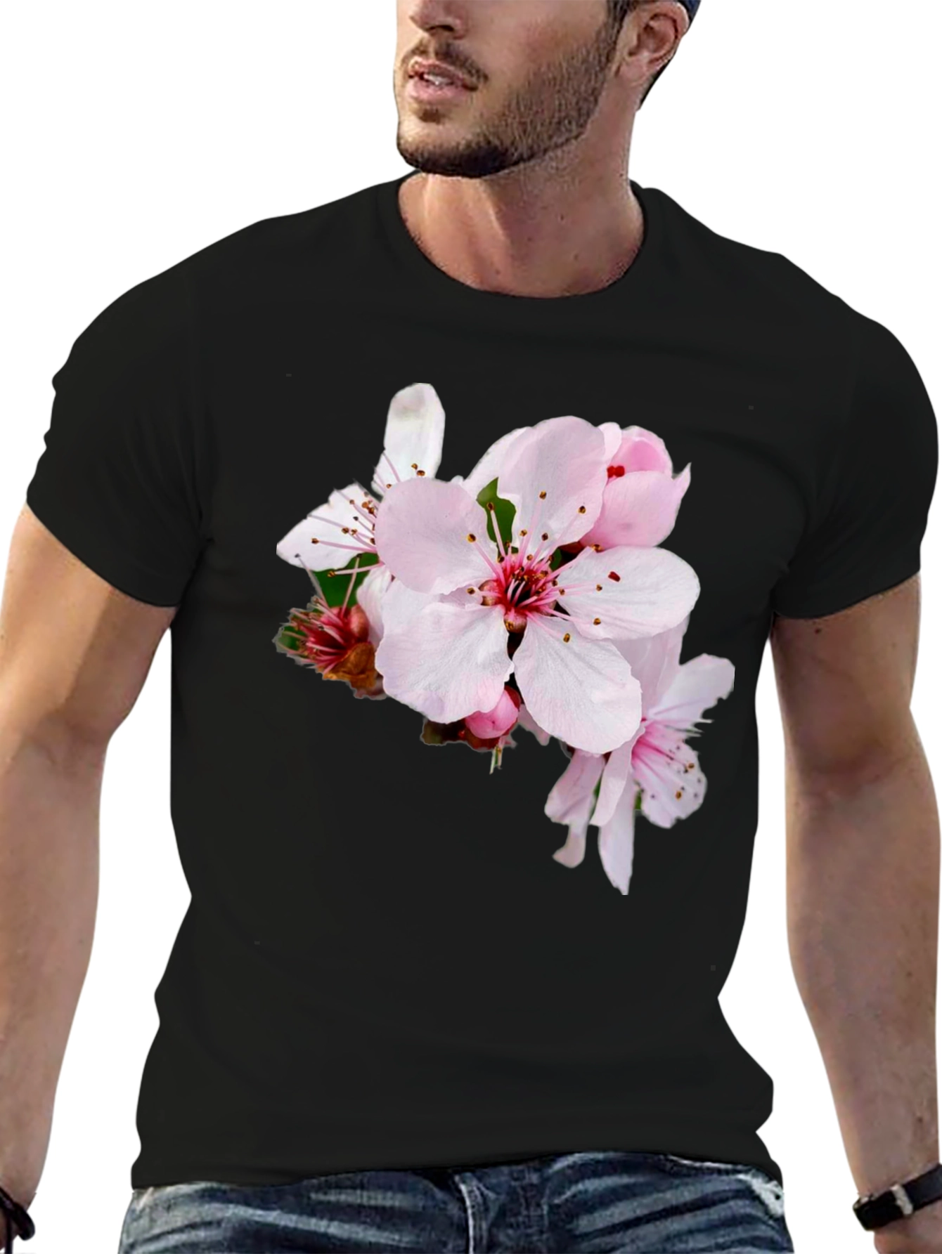 Floral Print T-Shirt - Casual Style