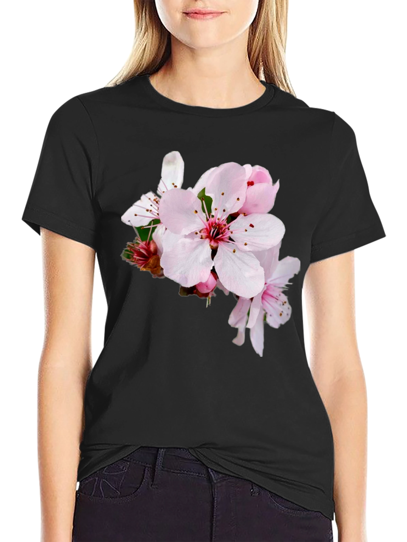 Floral Print T-Shirt - Casual Style