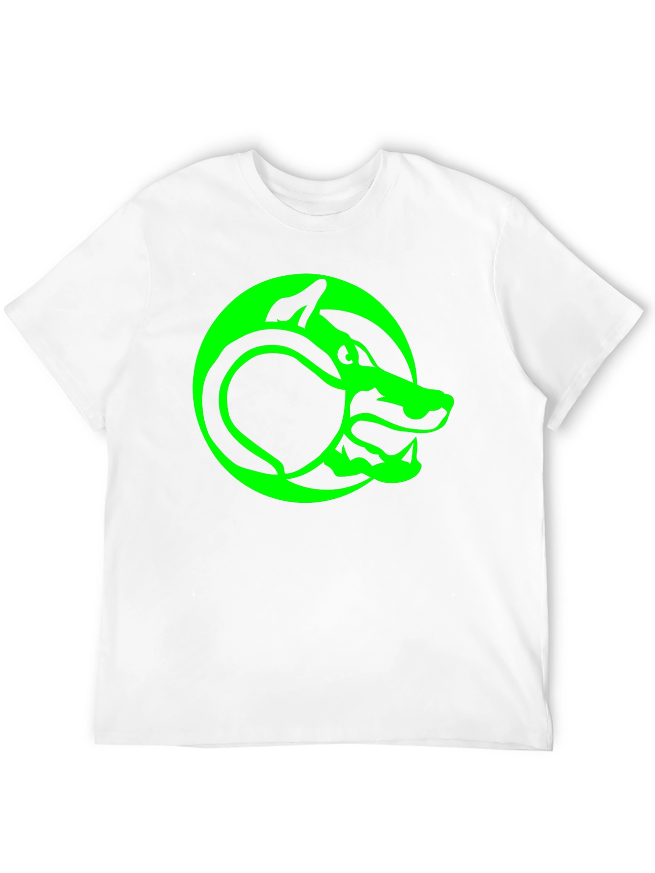 Green Serpent T-Shirt - Black Graphic Tee